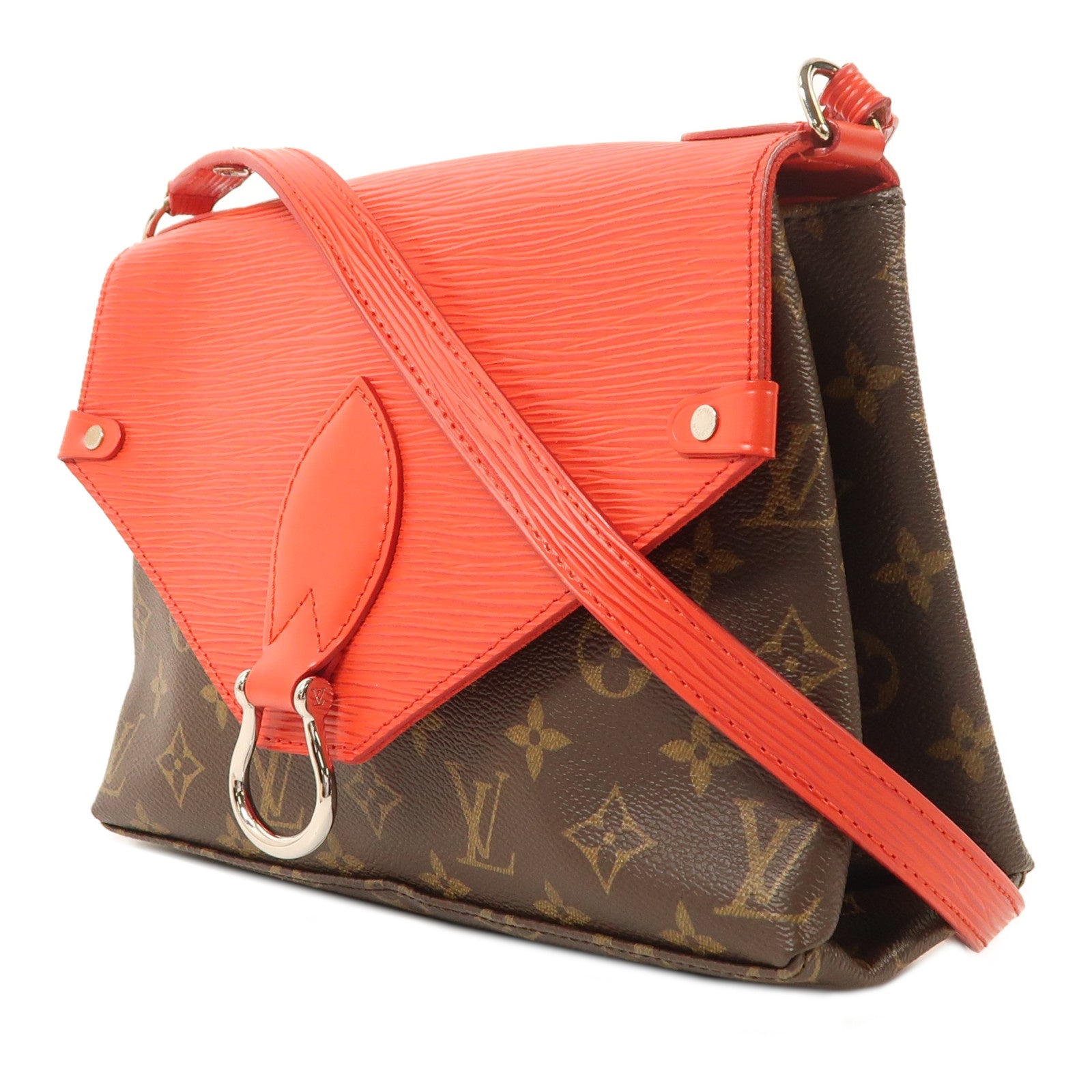 LOUIS VUITTON Monogram/Epi Saint Michel銀扣肩背袋