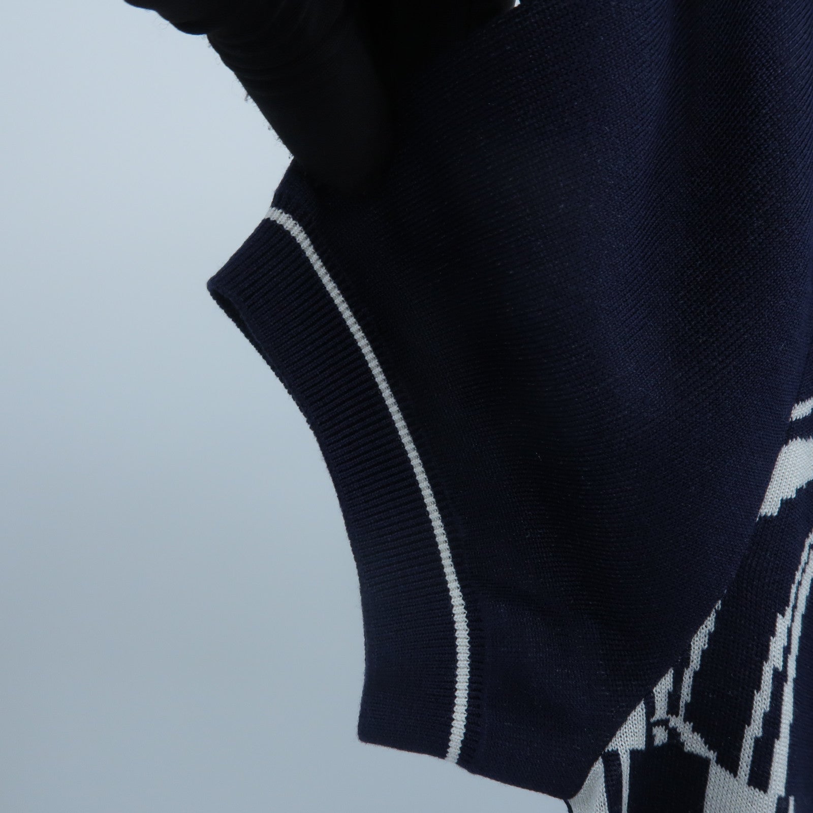HERMES Silk/Polyamide En Desordre Finesse Short Knitwear針織