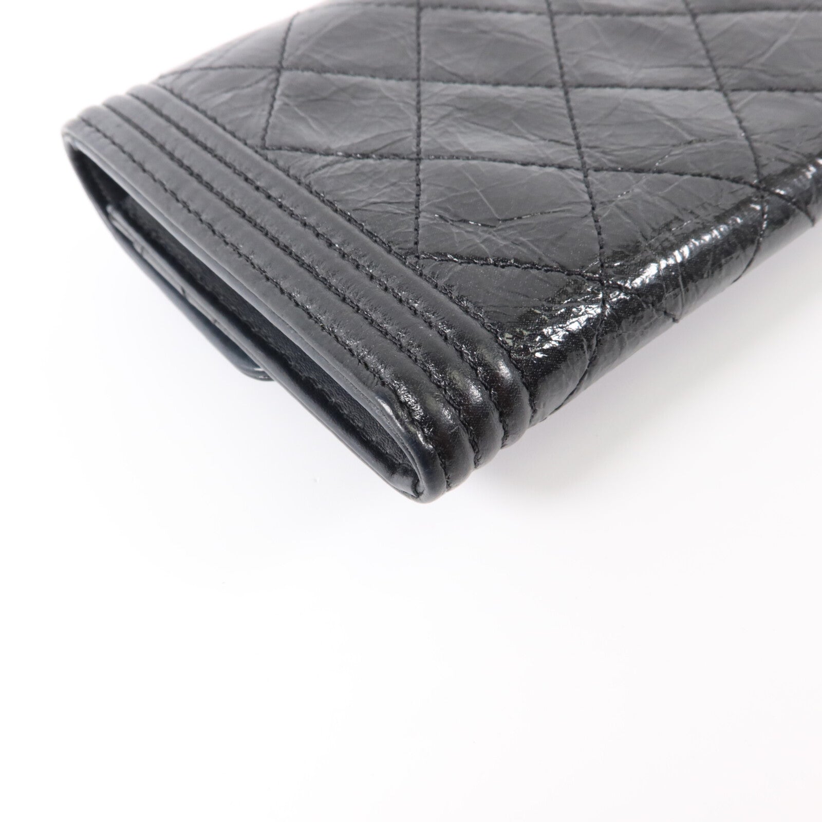 CHANEL 牛皮皮革Boy Chanel Small Flap Wallet錢包