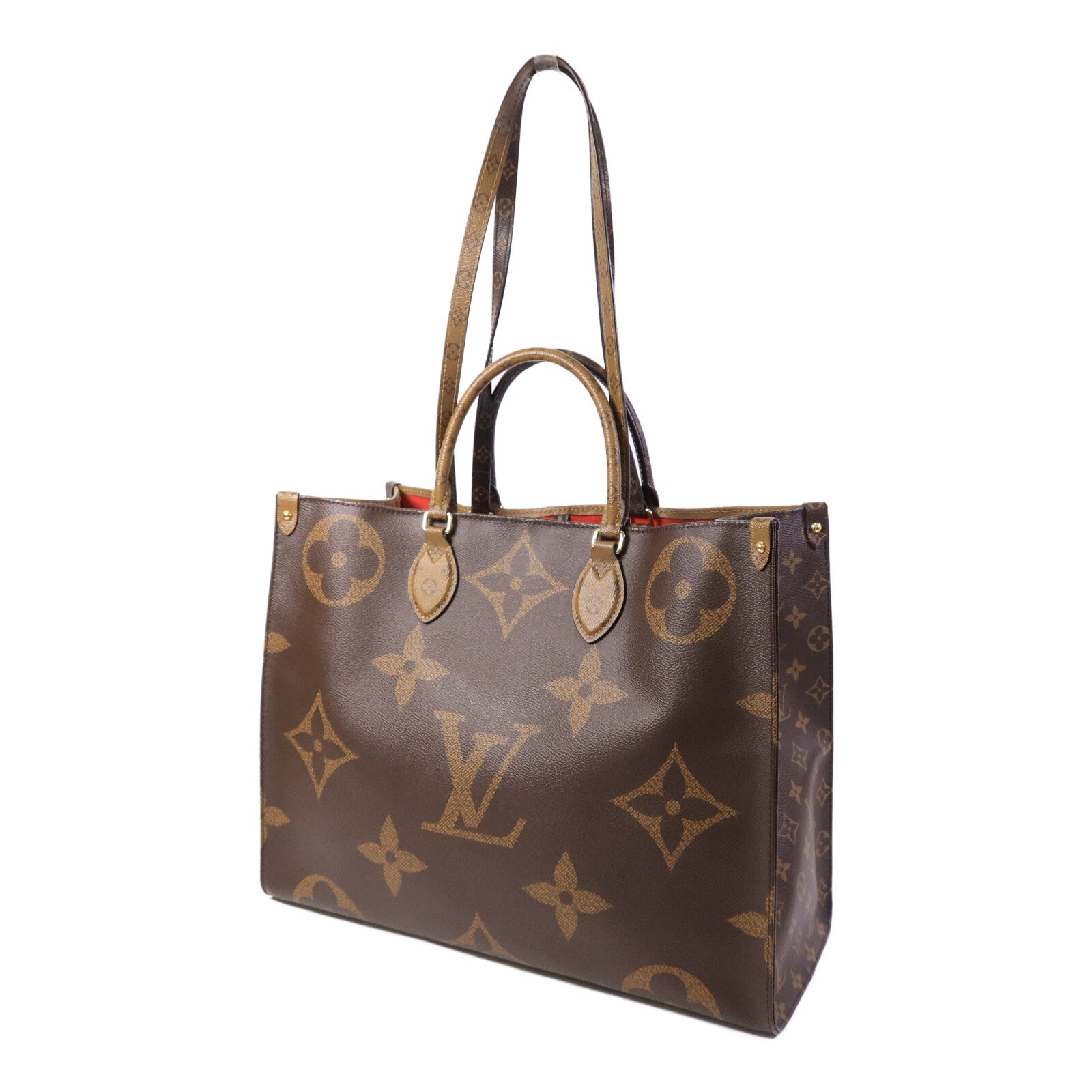 LOUIS VUITTON Monogram Giant OnTheGo GM金扣手挽肩背兩用袋