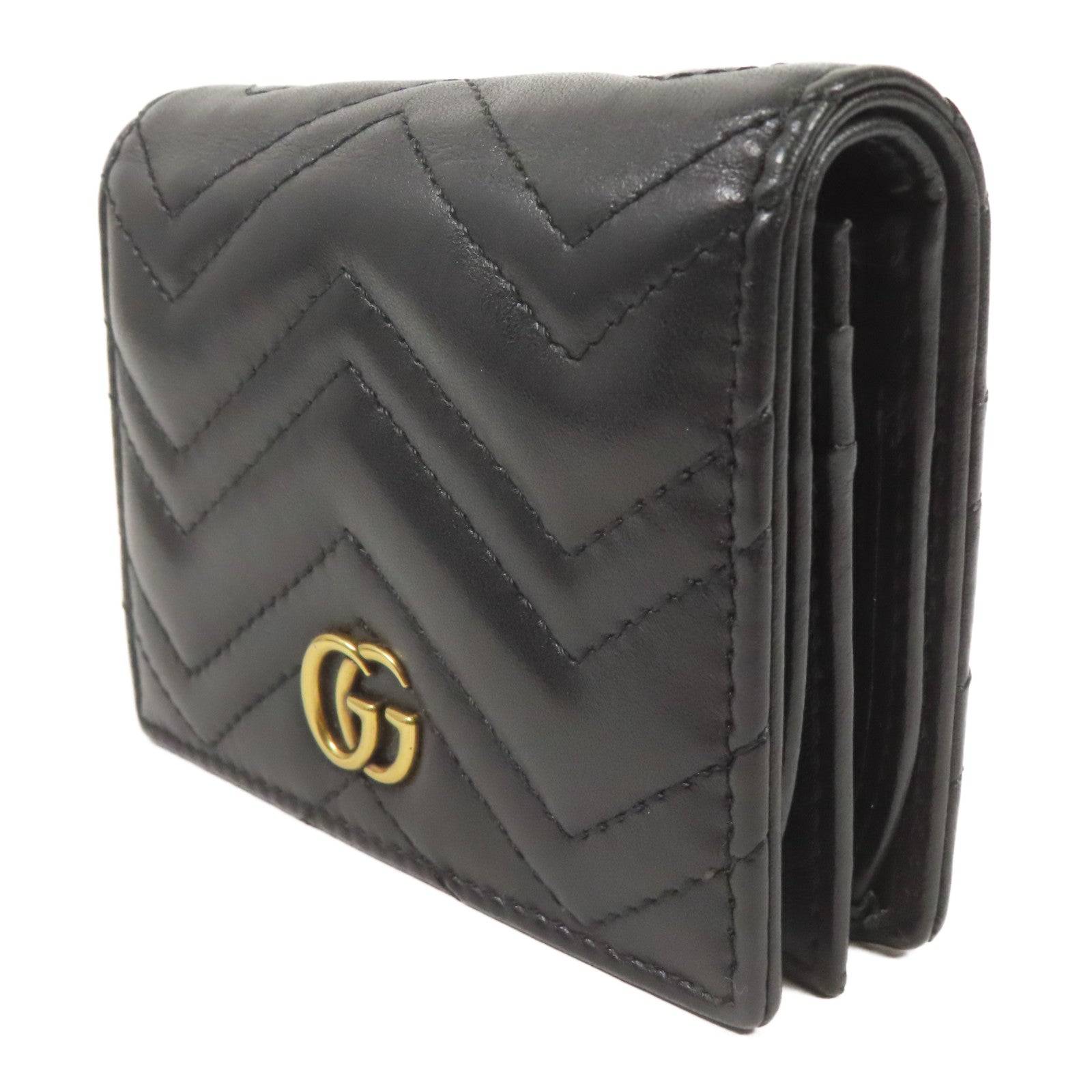 GUCCI 牛皮皮革Wallet金扣錢包