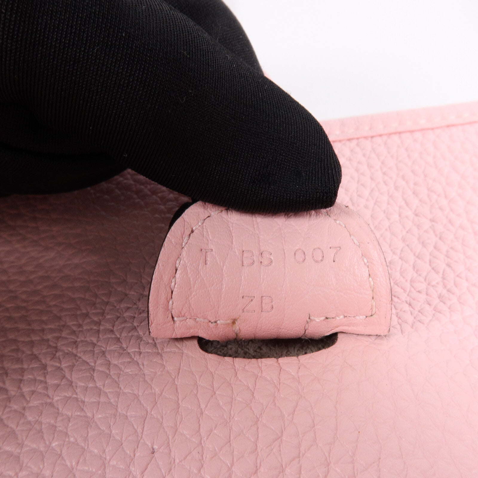 HERMES Clemence皮革Evelyne PM肩背袋Rose Sakura