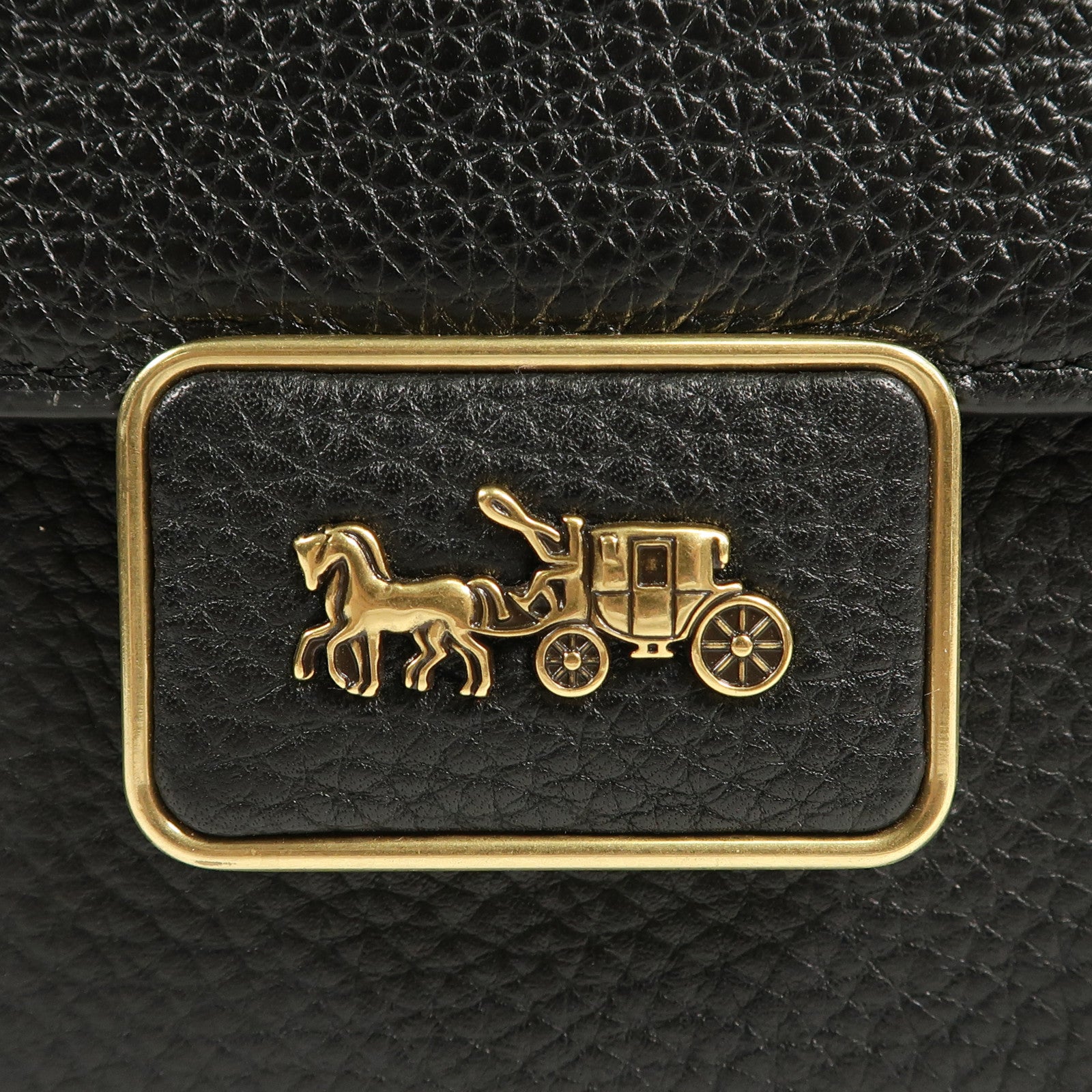 COACH 牛皮皮革Shoulder Bag金扣肩背袋