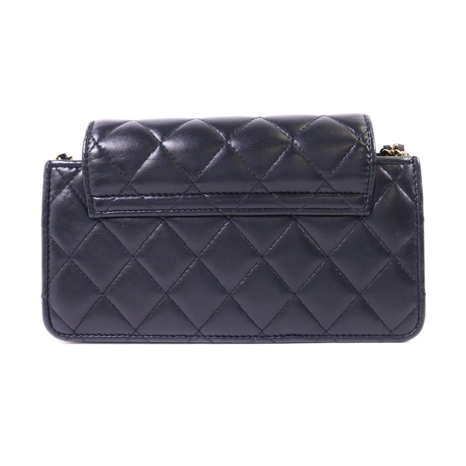 CHANEL 羊皮皮革Chain Shoulder Bag金扣鏈帶肩背袋