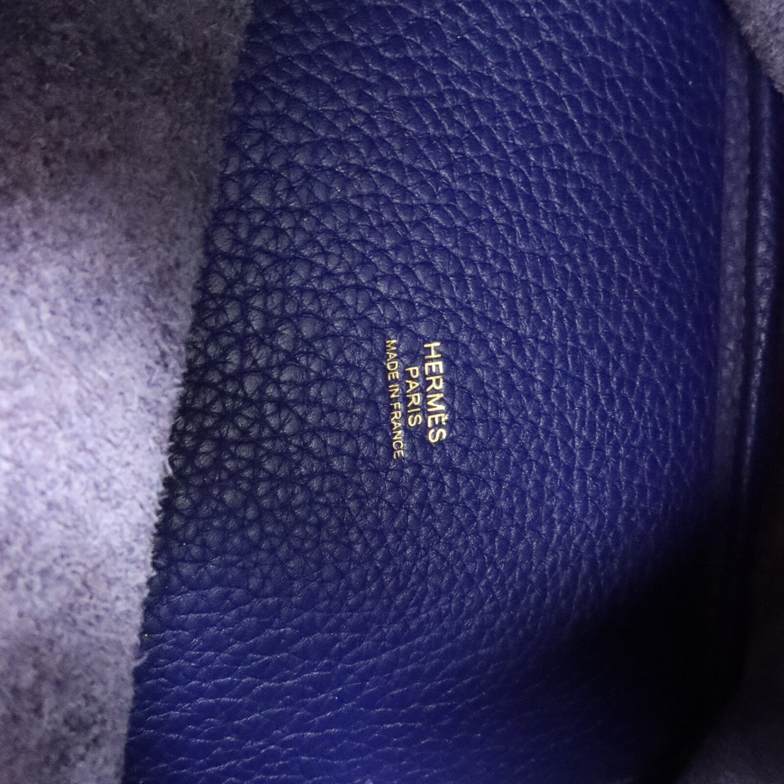 HERMES Clemence Picotin PM手挽袋Deep Bleu