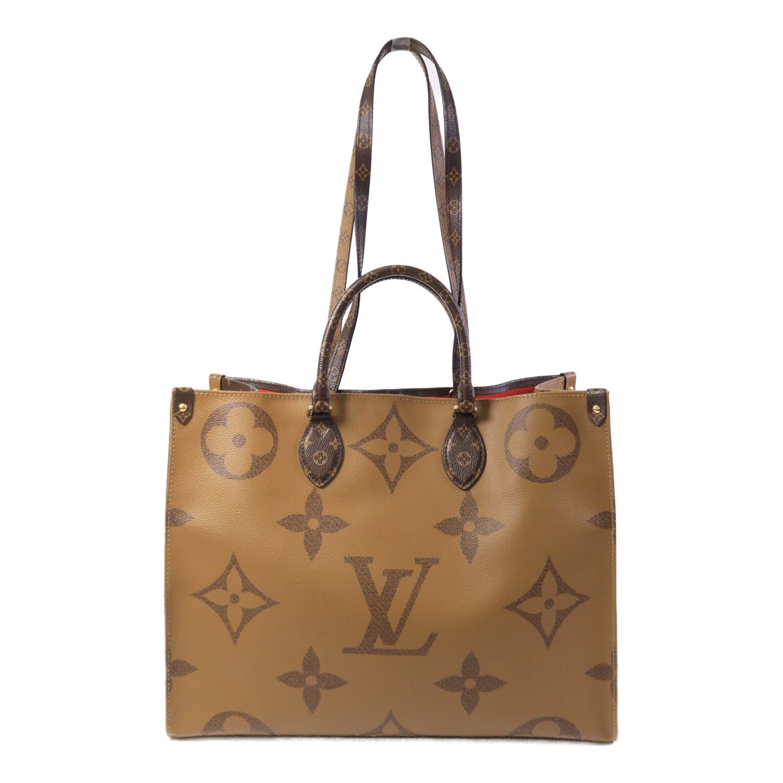 LOUIS VUITTON Monogram Giant OnTheGo GM金扣手挽肩背兩用袋
