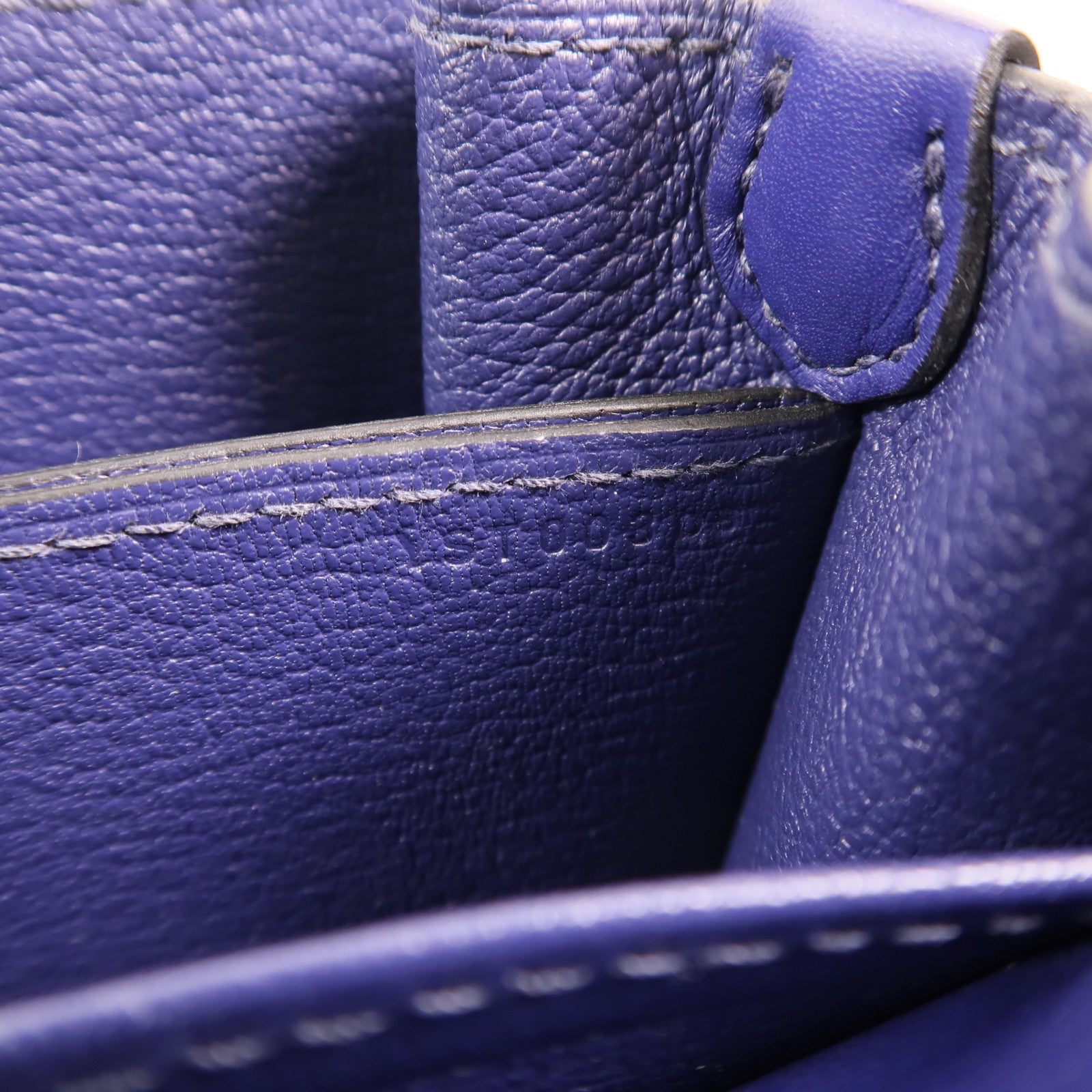 HERMES Evercolor皮革Roulis 23金扣肩背袋Bleu Electrique