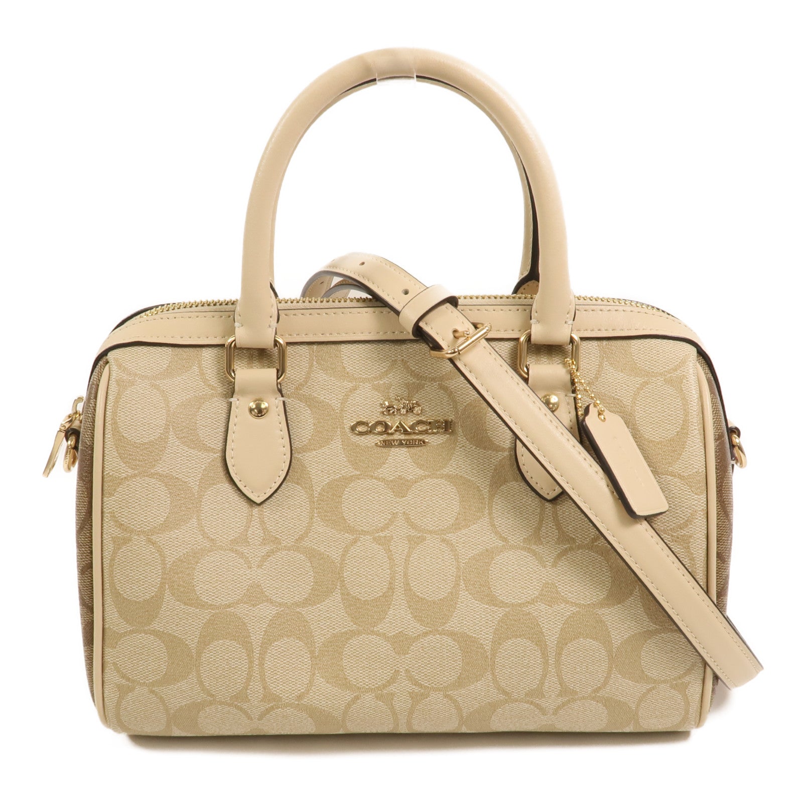 COACH 牛皮皮革2 Way Shoulder Bag手挽肩背兩用袋