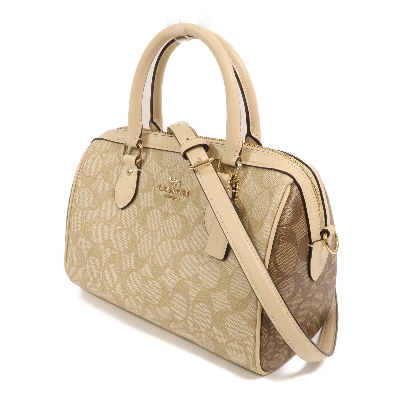 COACH 牛皮皮革2 Way Shoulder Bag手挽肩背兩用袋