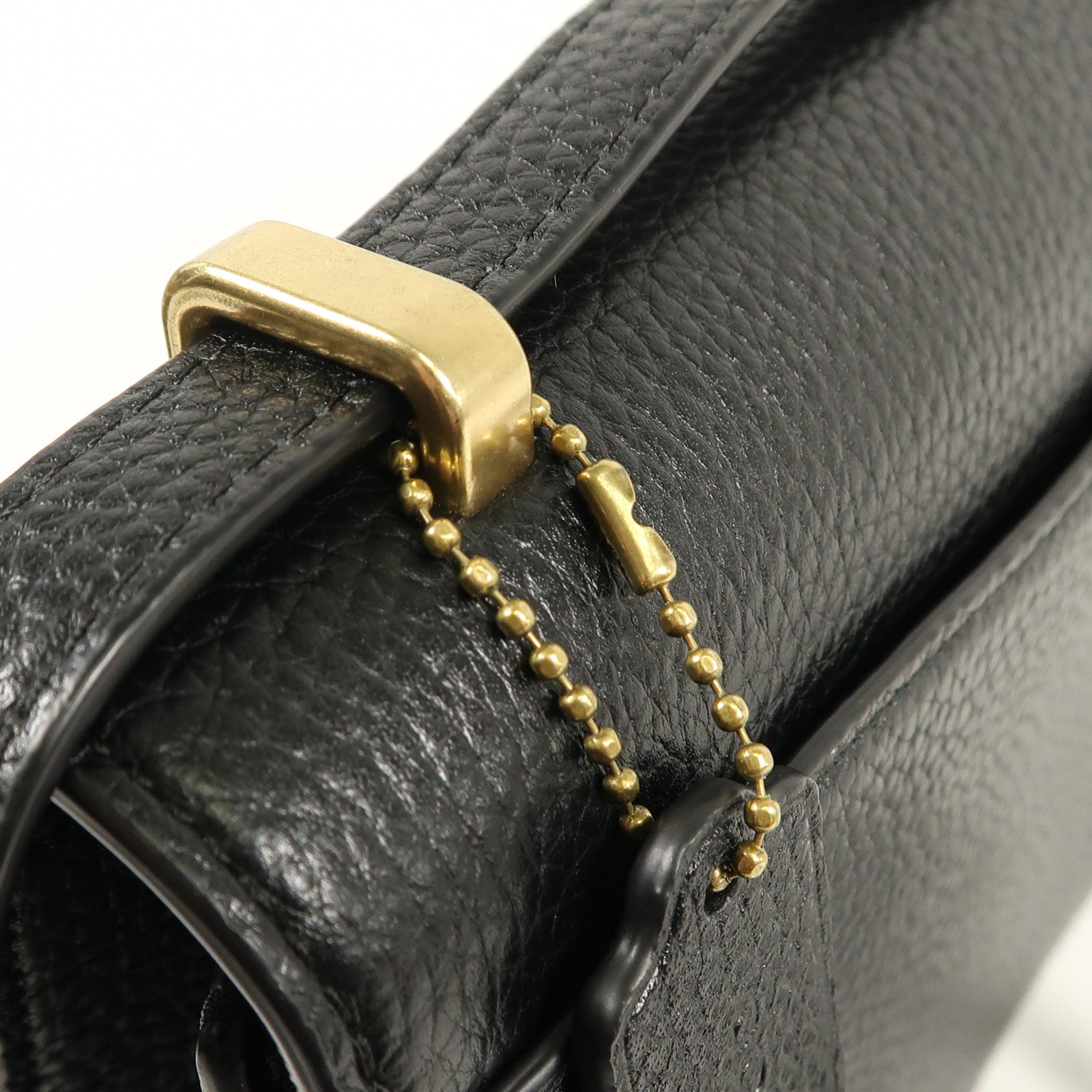 COACH 牛皮皮革Shoulder Bag金扣肩背袋