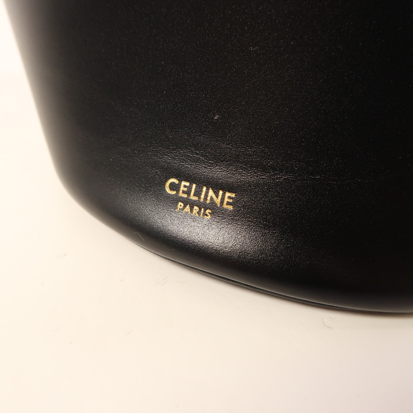 CELINE 牛皮皮革Bucket Bag金扣肩背袋