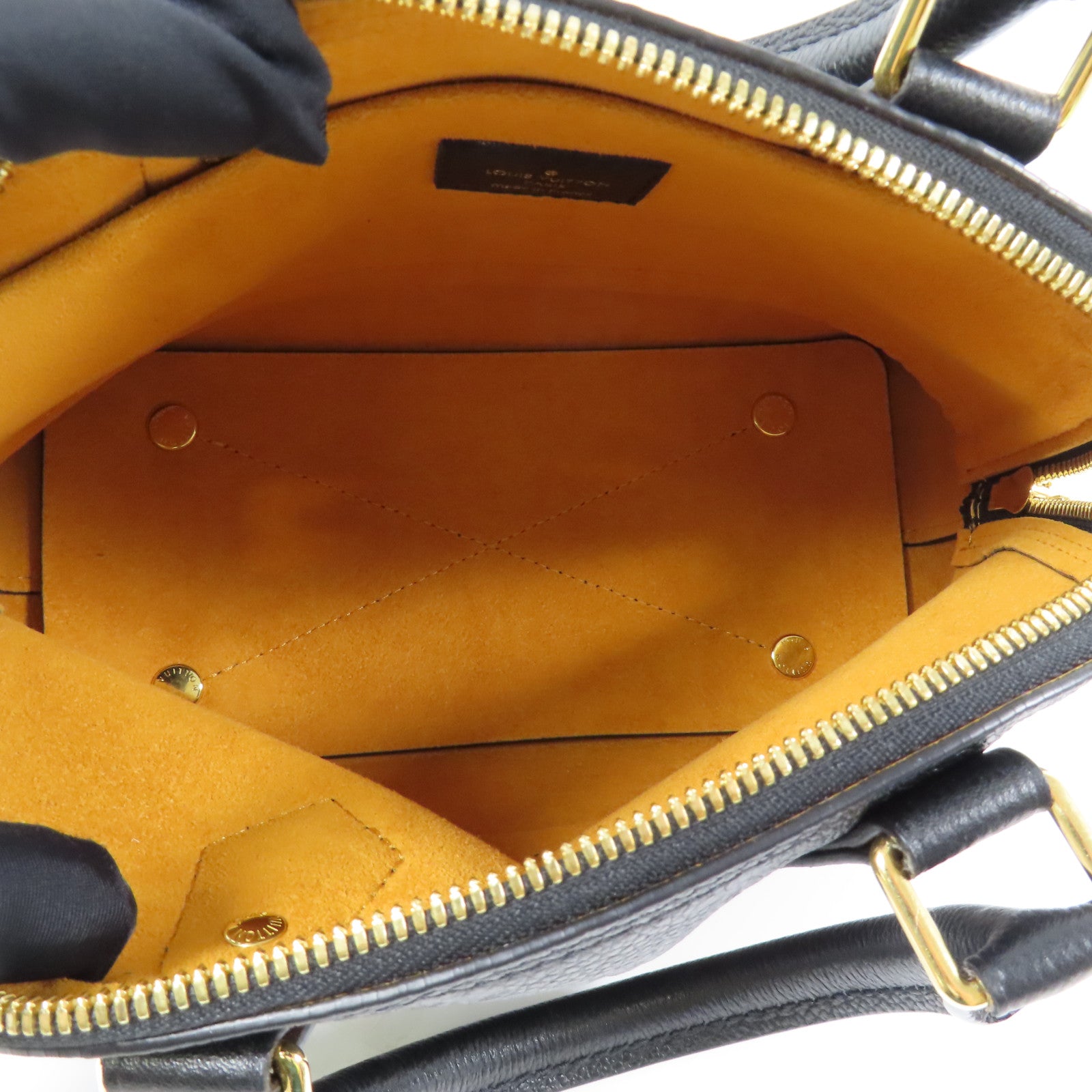LOUIS VUITTON 牛皮皮革Alma BB金扣手挽肩背兩用袋