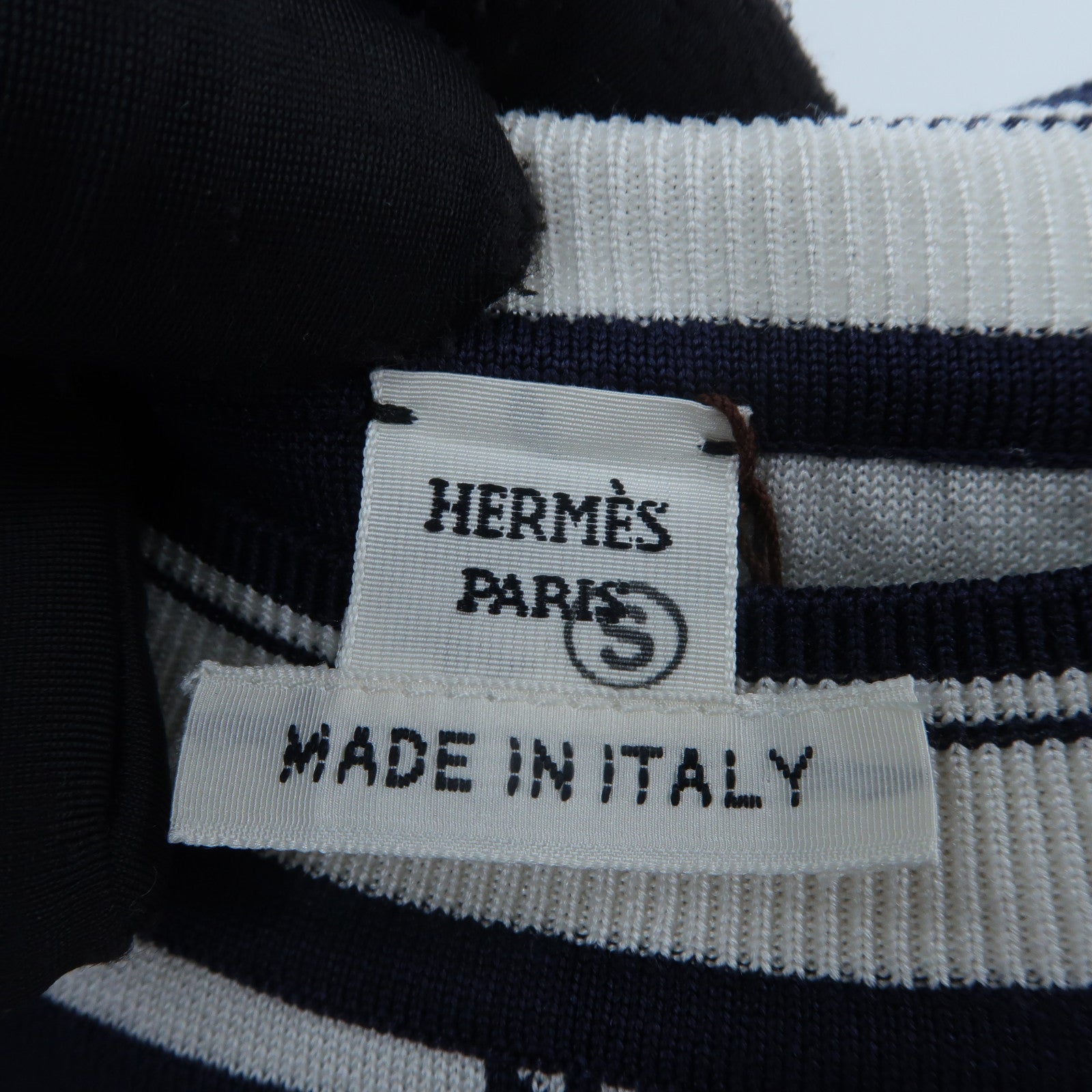 HERMES Silk/Polyamide En Desordre Finesse Short Knitwear針織