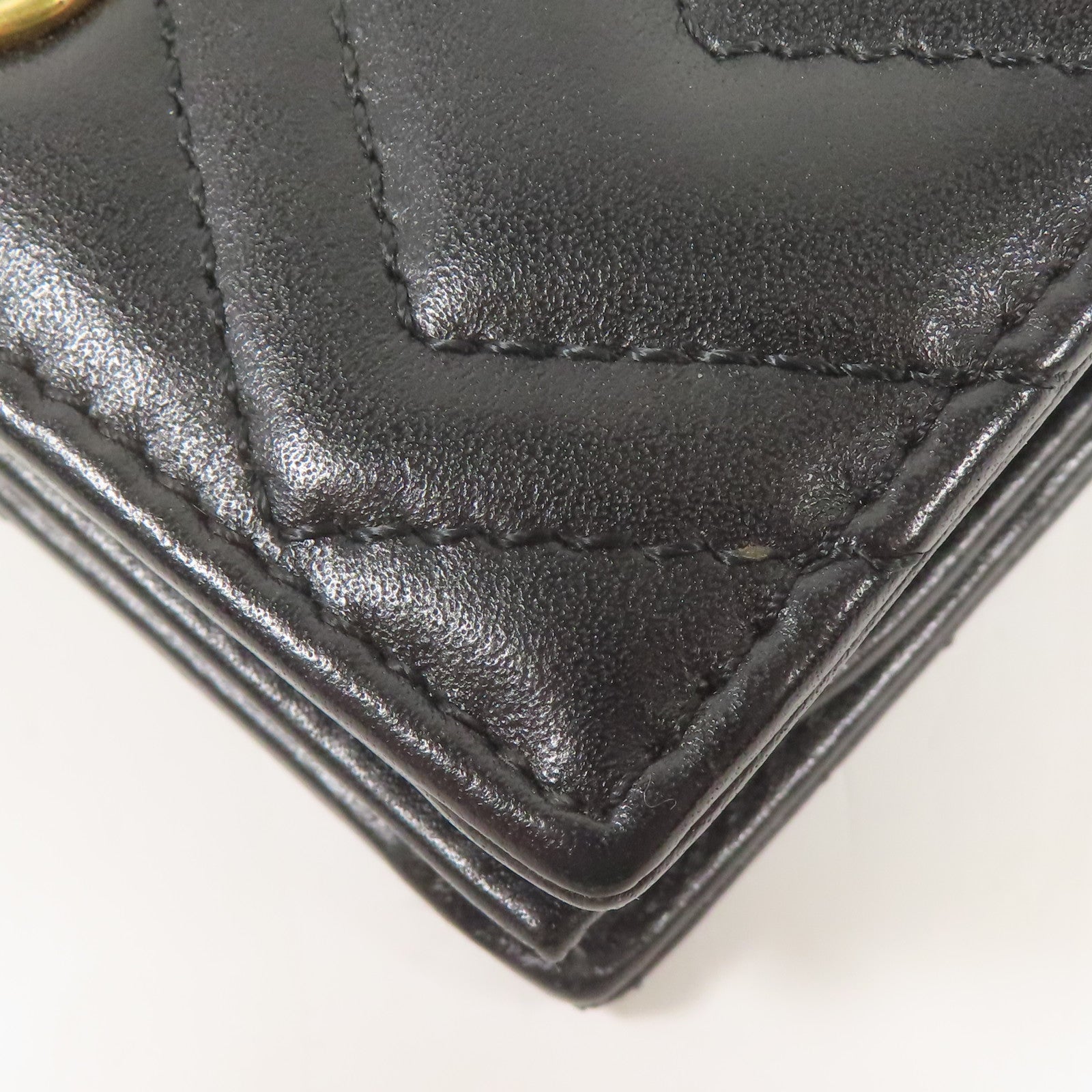 GUCCI 牛皮皮革Wallet金扣錢包