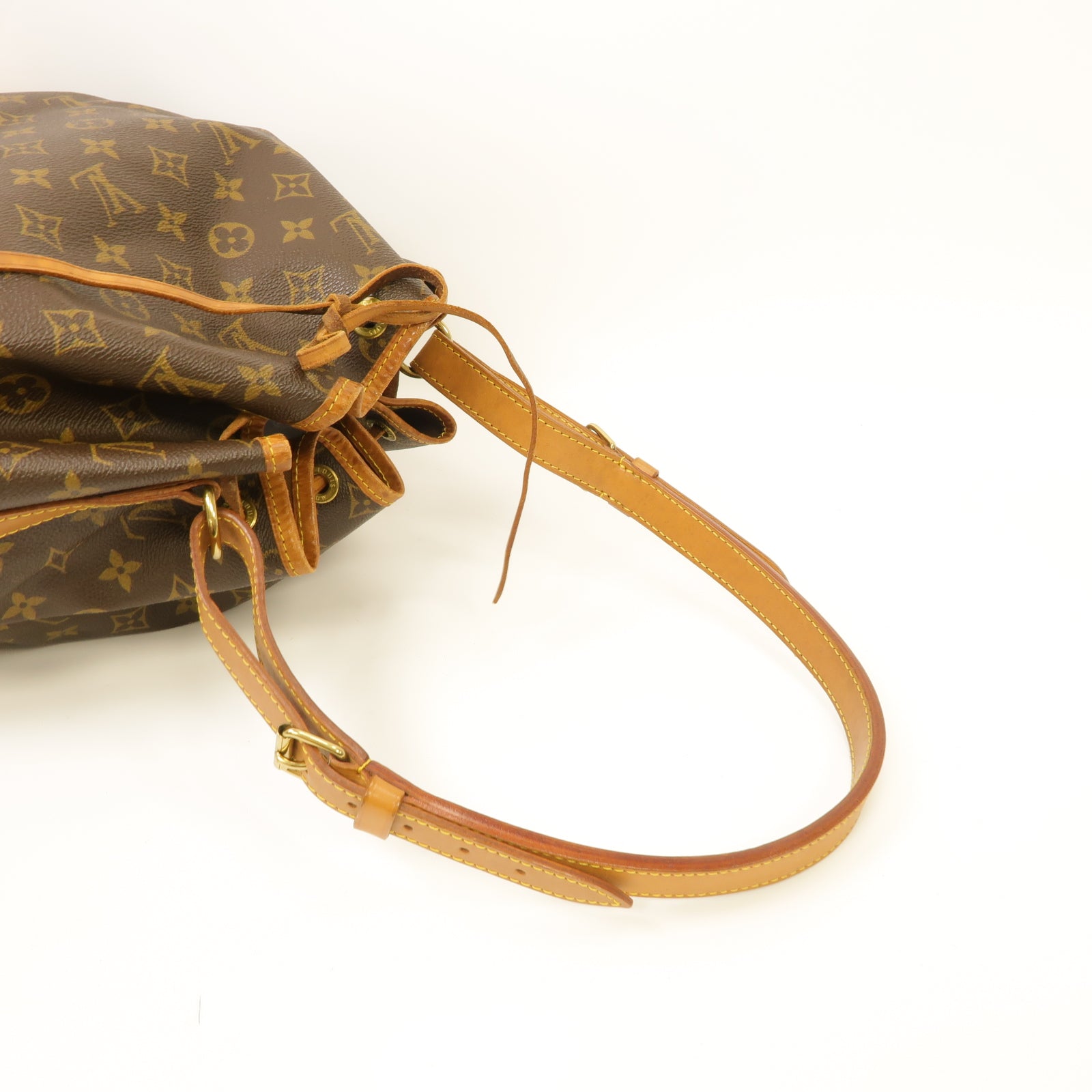 LOUIS VUITTON Monogram Noe金扣肩背袋棕色