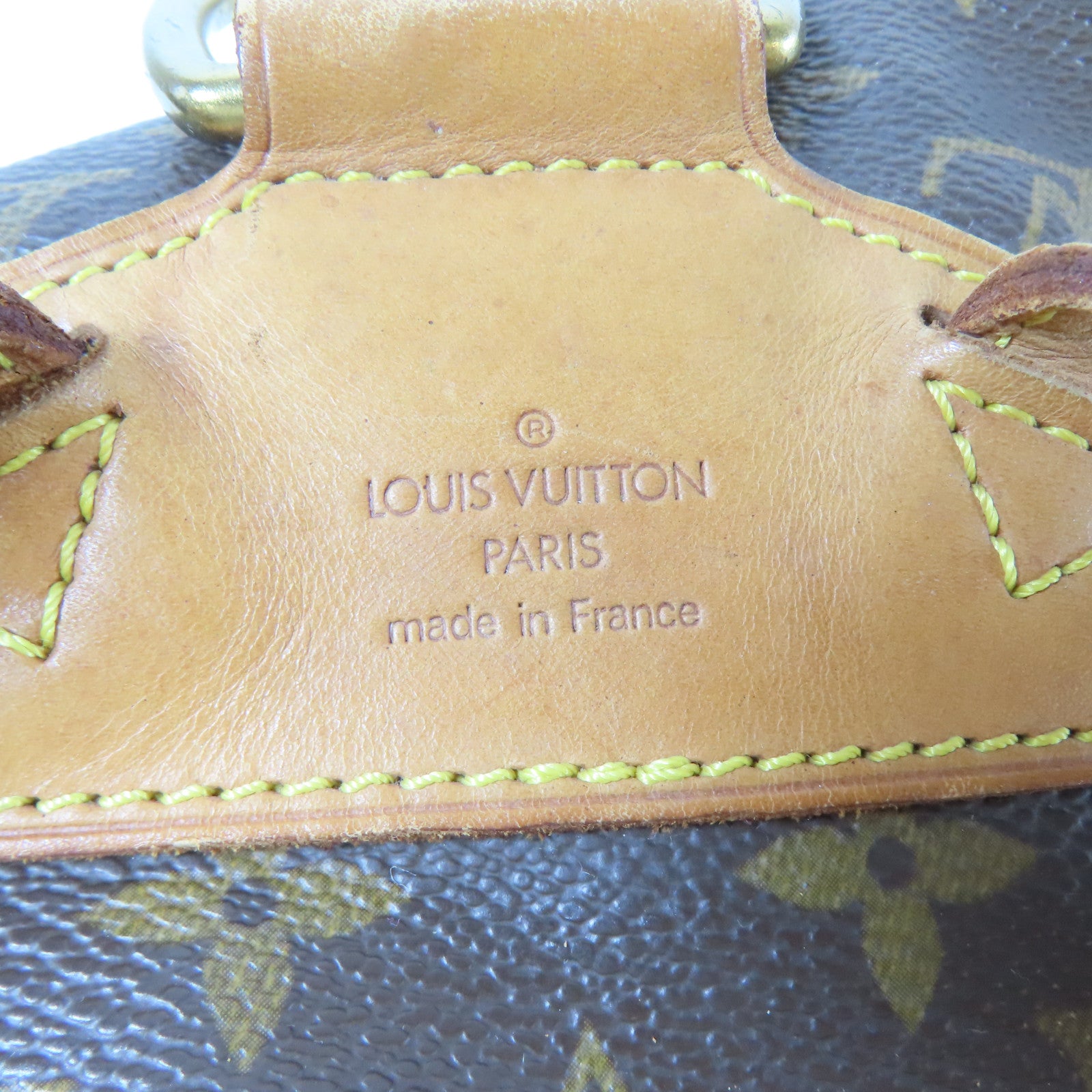 LOUIS VUITTON 【激減優惠】Monogram Montsouris MM金扣背包啡色