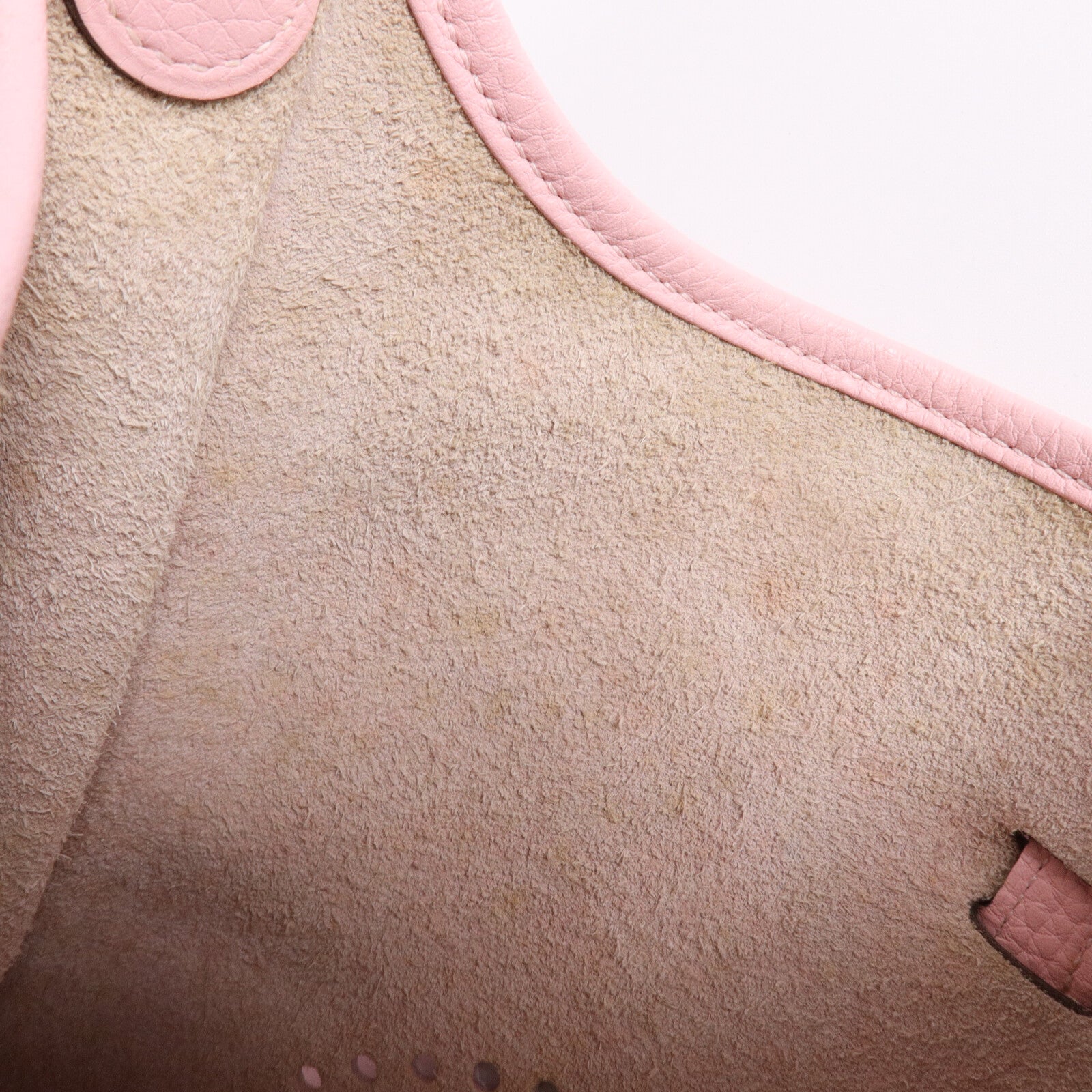 HERMES Clemence皮革Evelyne PM肩背袋Rose Sakura