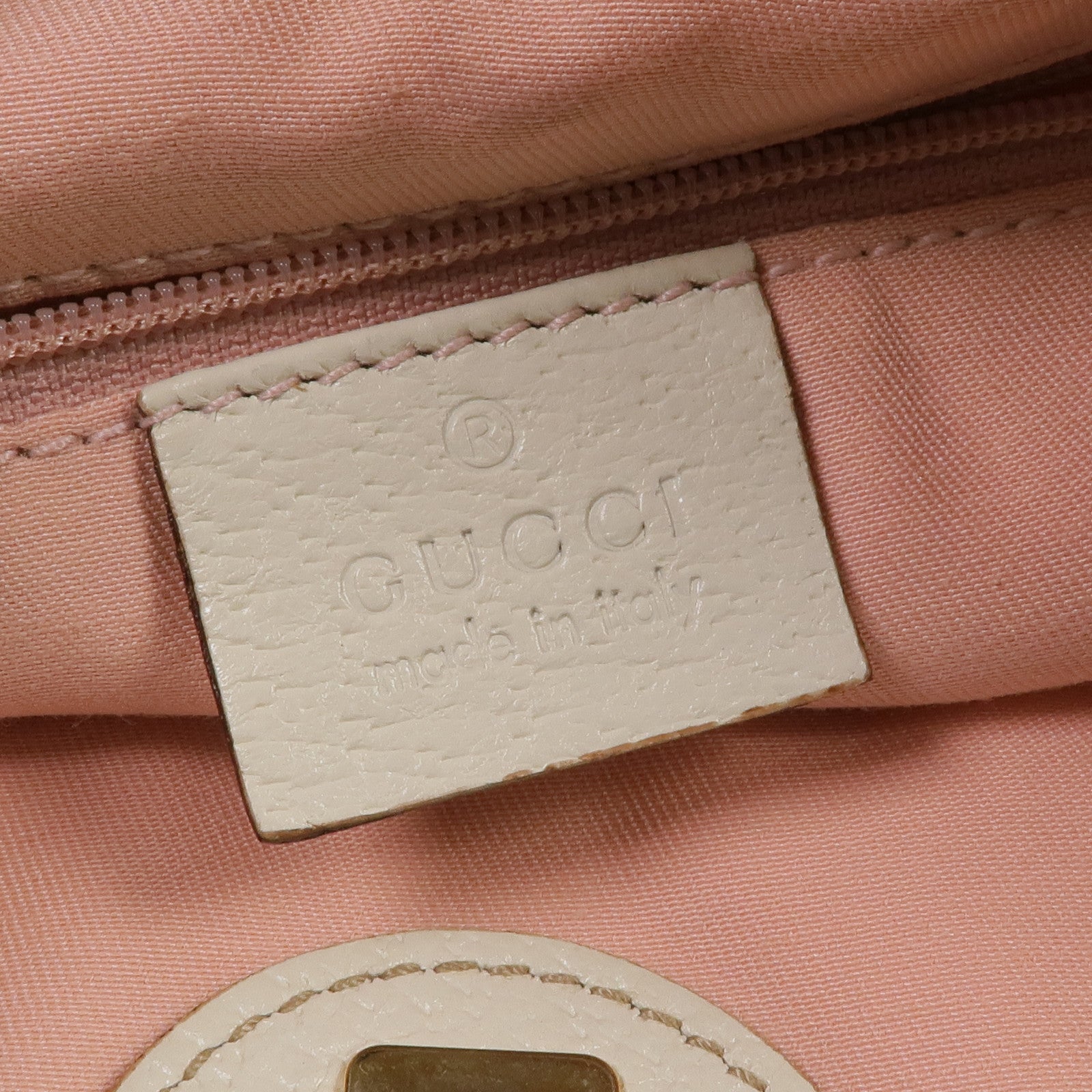 GUCCI 帆布Shoulder Bag金扣肩背袋