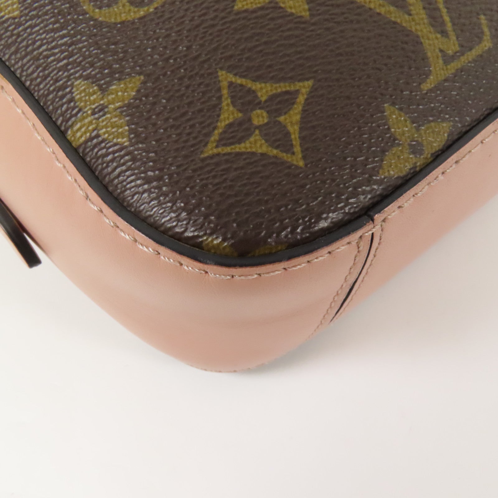 LOUIS VUITTON Monogram Saintonge金扣手挽肩背兩用袋