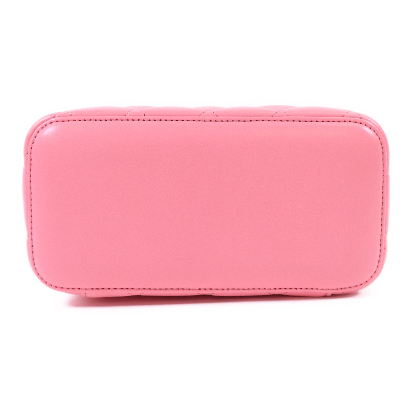 CHANEL 牛皮皮革Vanity Case金扣鏈帶肩背袋
