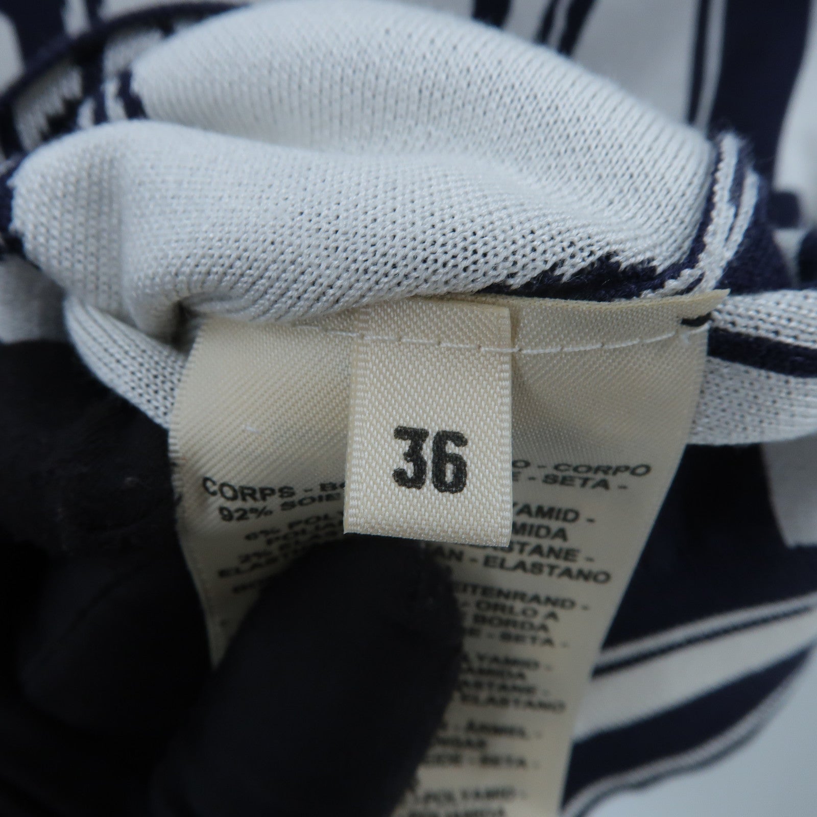 HERMES Silk/Polyamide En Desordre Finesse Short Knitwear針織