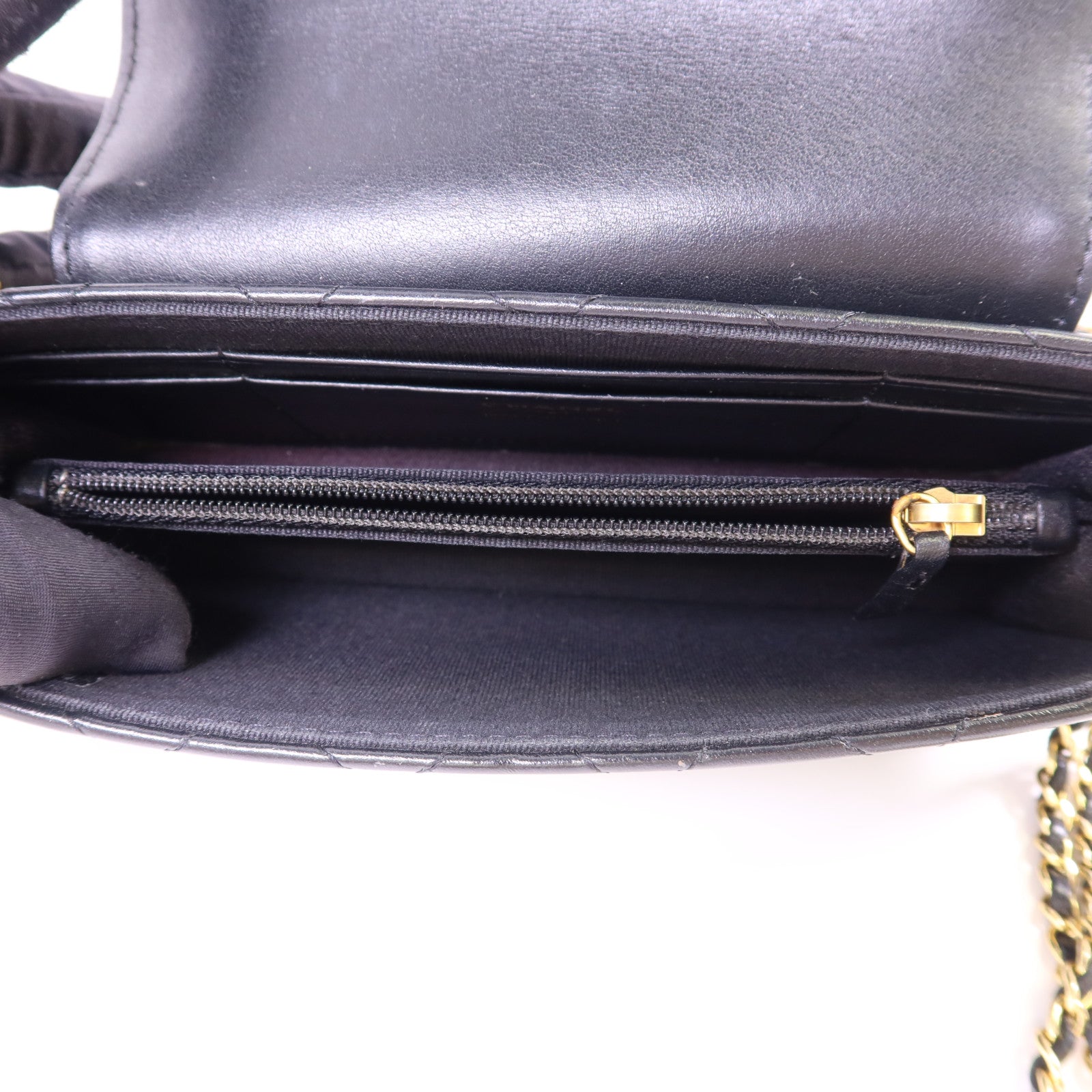CHANEL 羊皮皮革Chain Shoulder Bag金扣鏈帶肩背袋