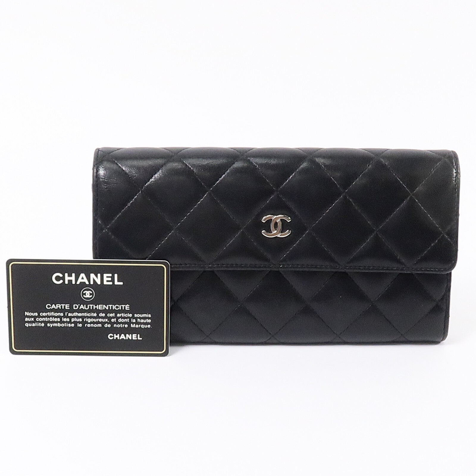 CHANEL 羊皮皮革Classic Flap長錢包