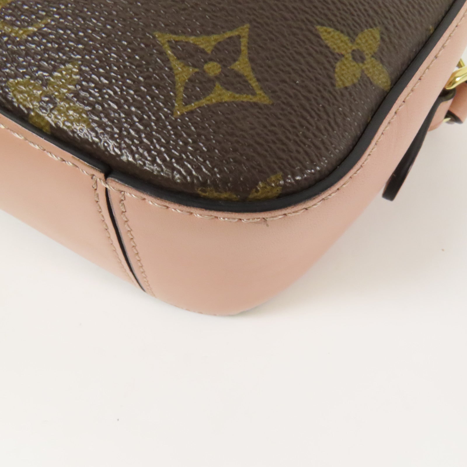 LOUIS VUITTON Monogram Saintonge金扣手挽肩背兩用袋