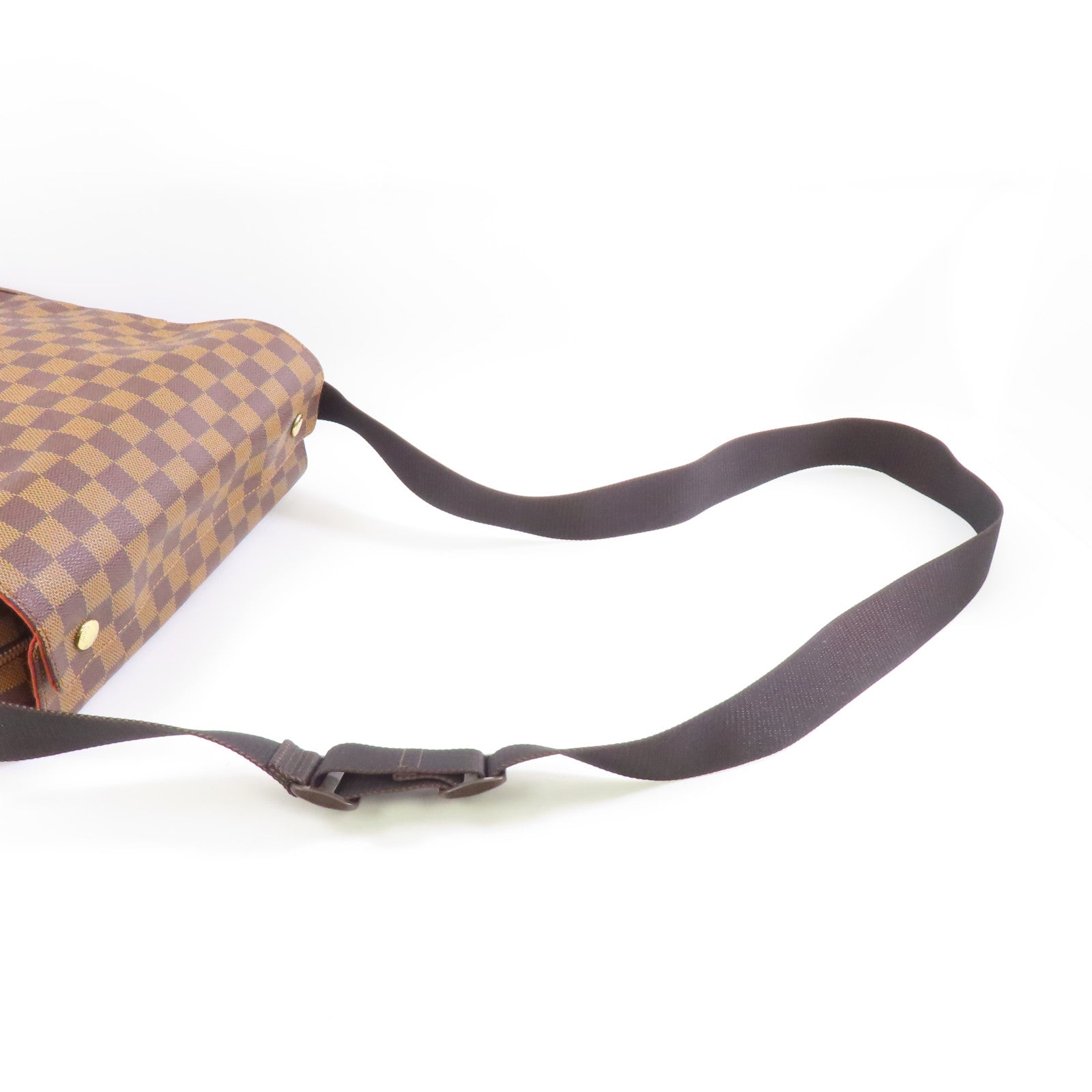LOUIS VUITTON (PRICE DOWN) LV GHW Naviglio Messenger Shoulder Bag N45255 Damier Ebene Brown