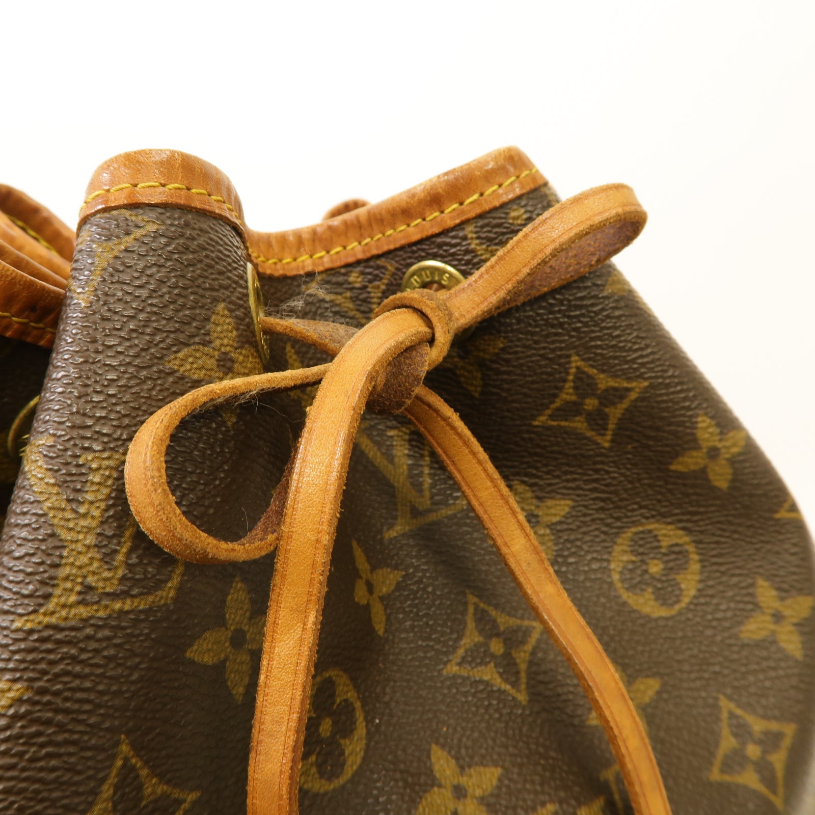LOUIS VUITTON Monogram Noe金扣肩背袋棕色