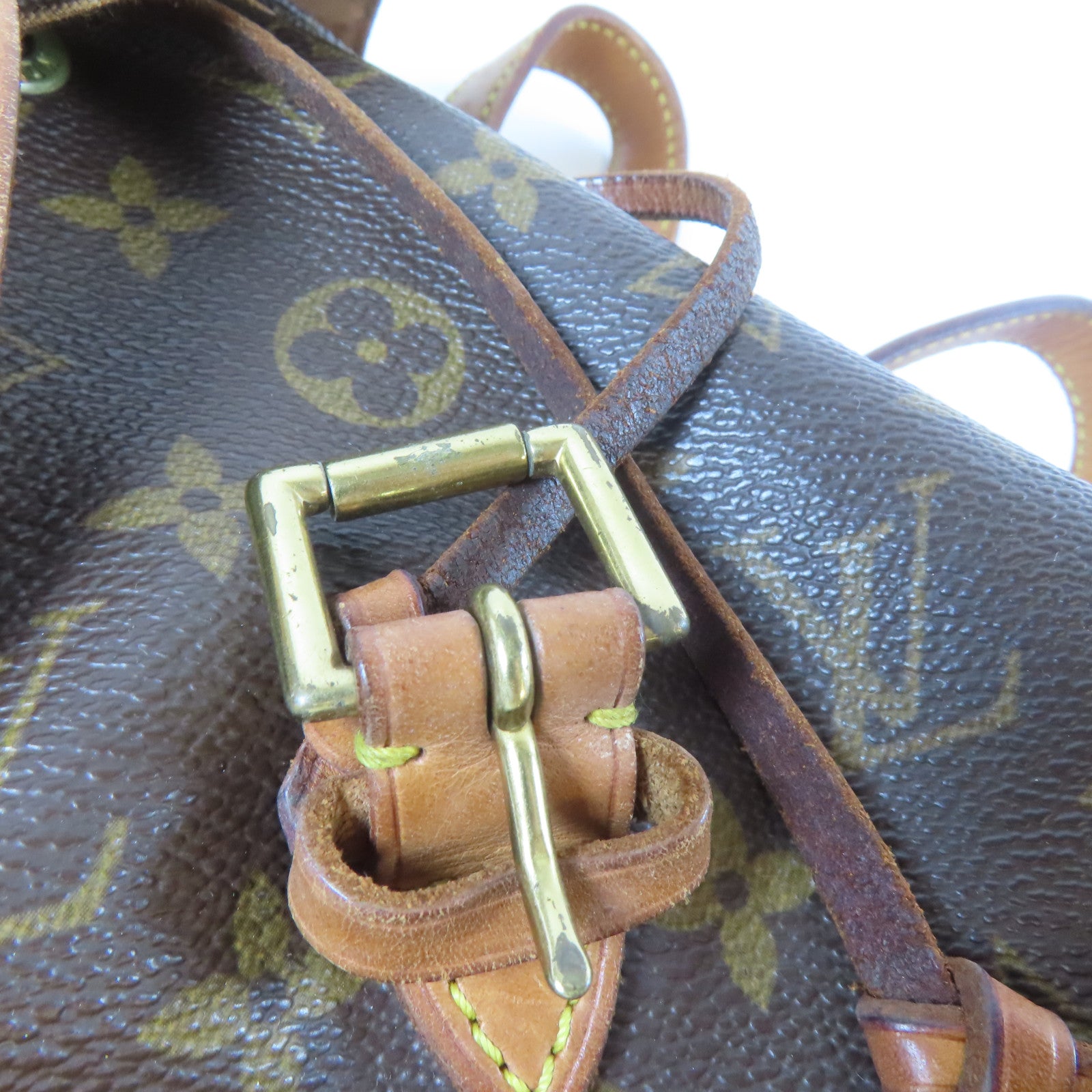 LOUIS VUITTON 【激減優惠】Monogram Montsouris MM金扣背包啡色