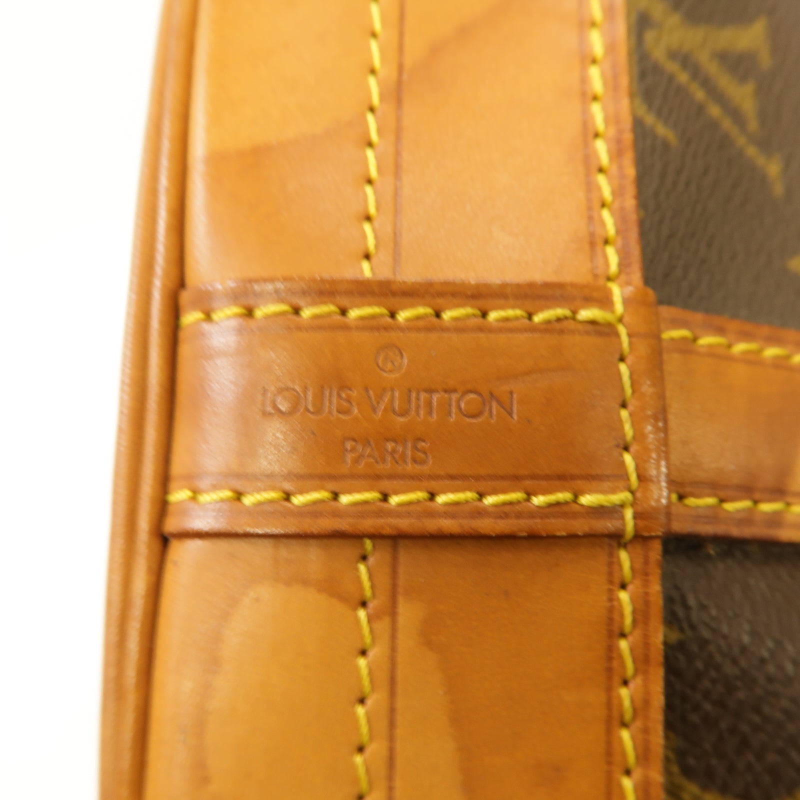 LOUIS VUITTON Monogram Noe金扣肩背袋棕色