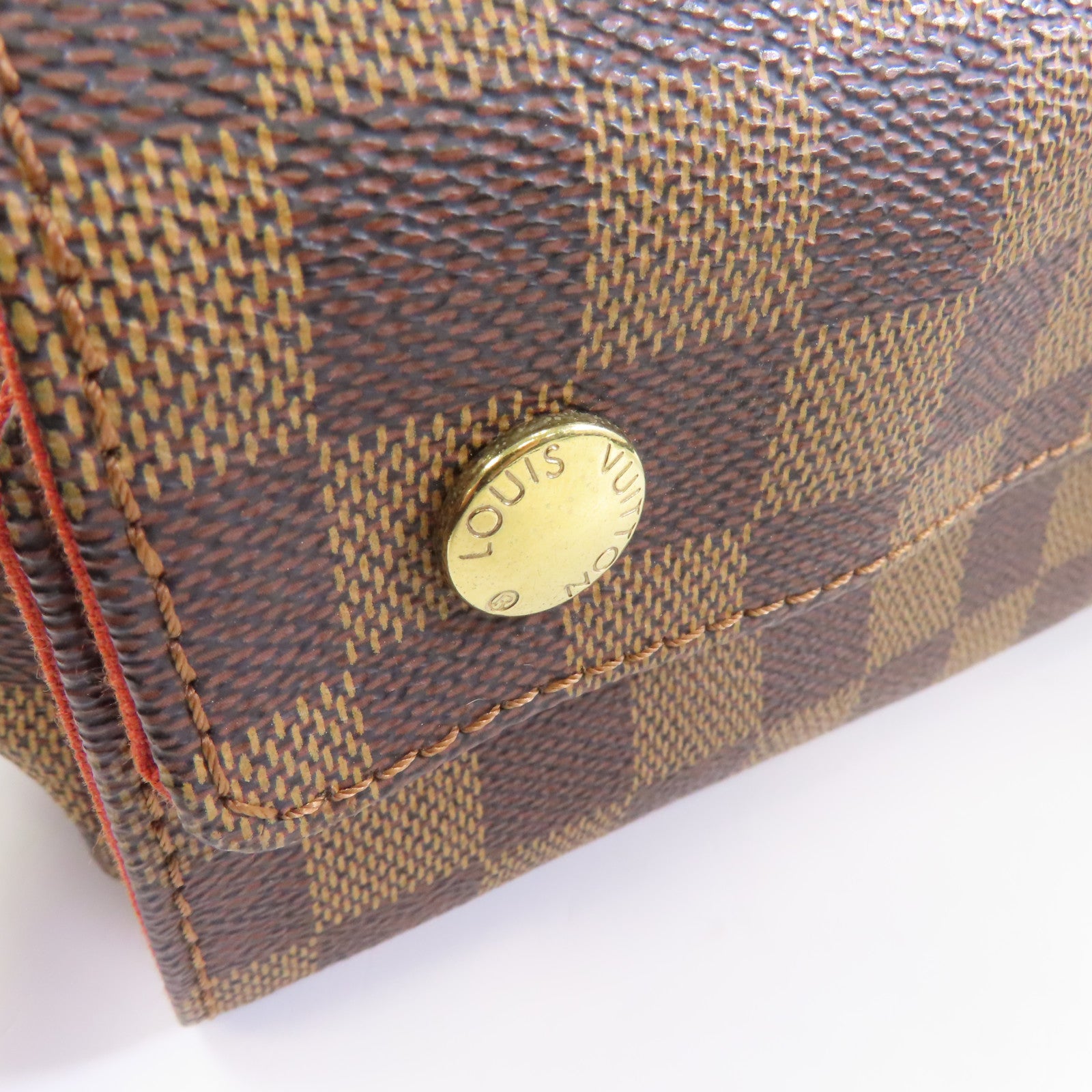 LOUIS VUITTON (PRICE DOWN) LV GHW Naviglio Messenger Shoulder Bag N45255 Damier Ebene Brown