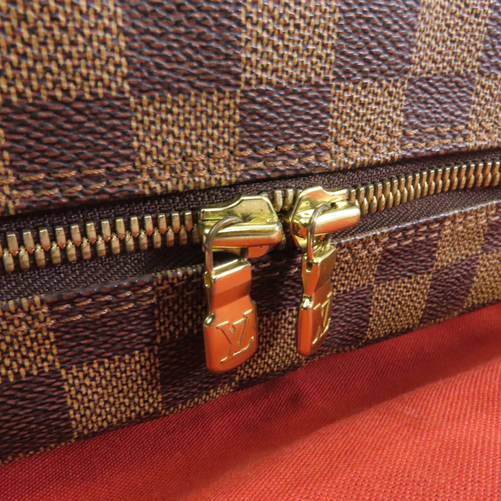 LOUIS VUITTON (PRICE DOWN) LV GHW Naviglio Messenger Shoulder Bag N45255 Damier Ebene Brown