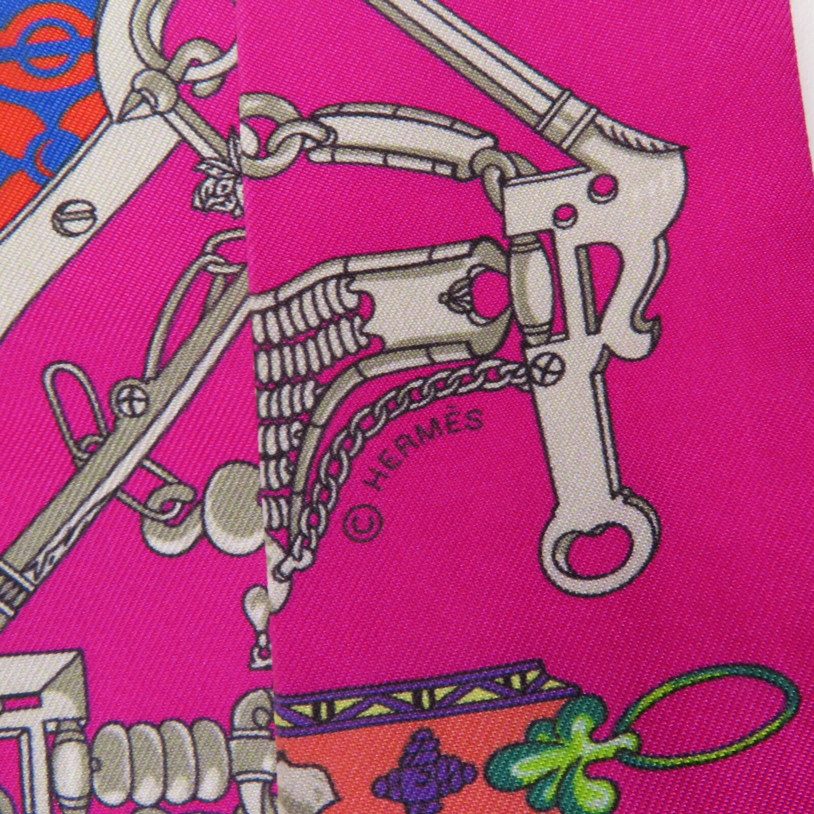HERMES 絲質Twilly絲巾