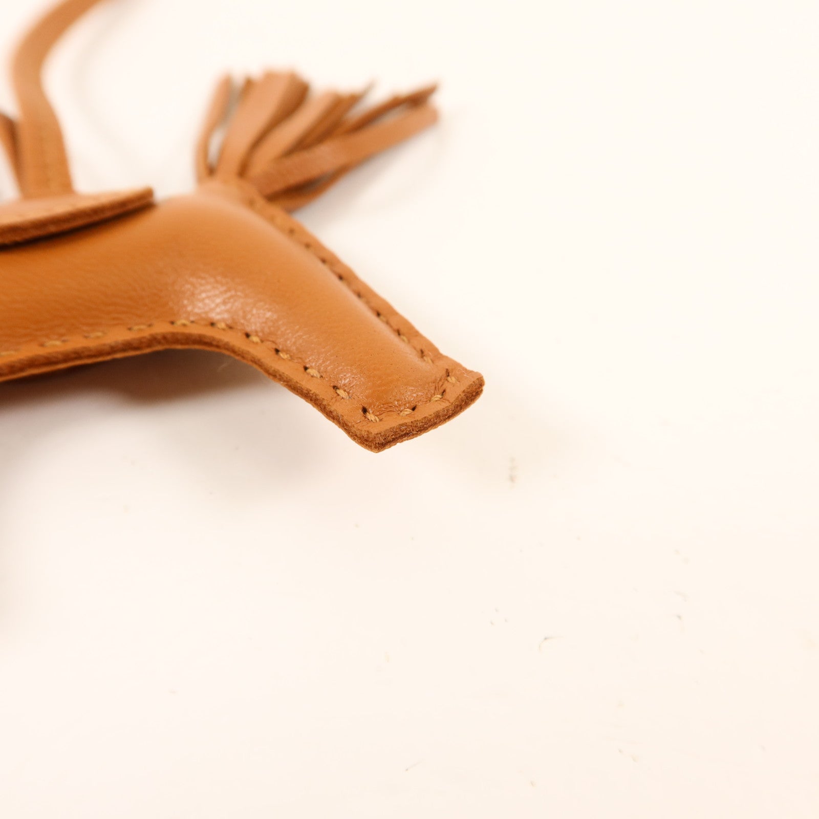 HERMES Milo皮革Rodeo PM掛飾Gold