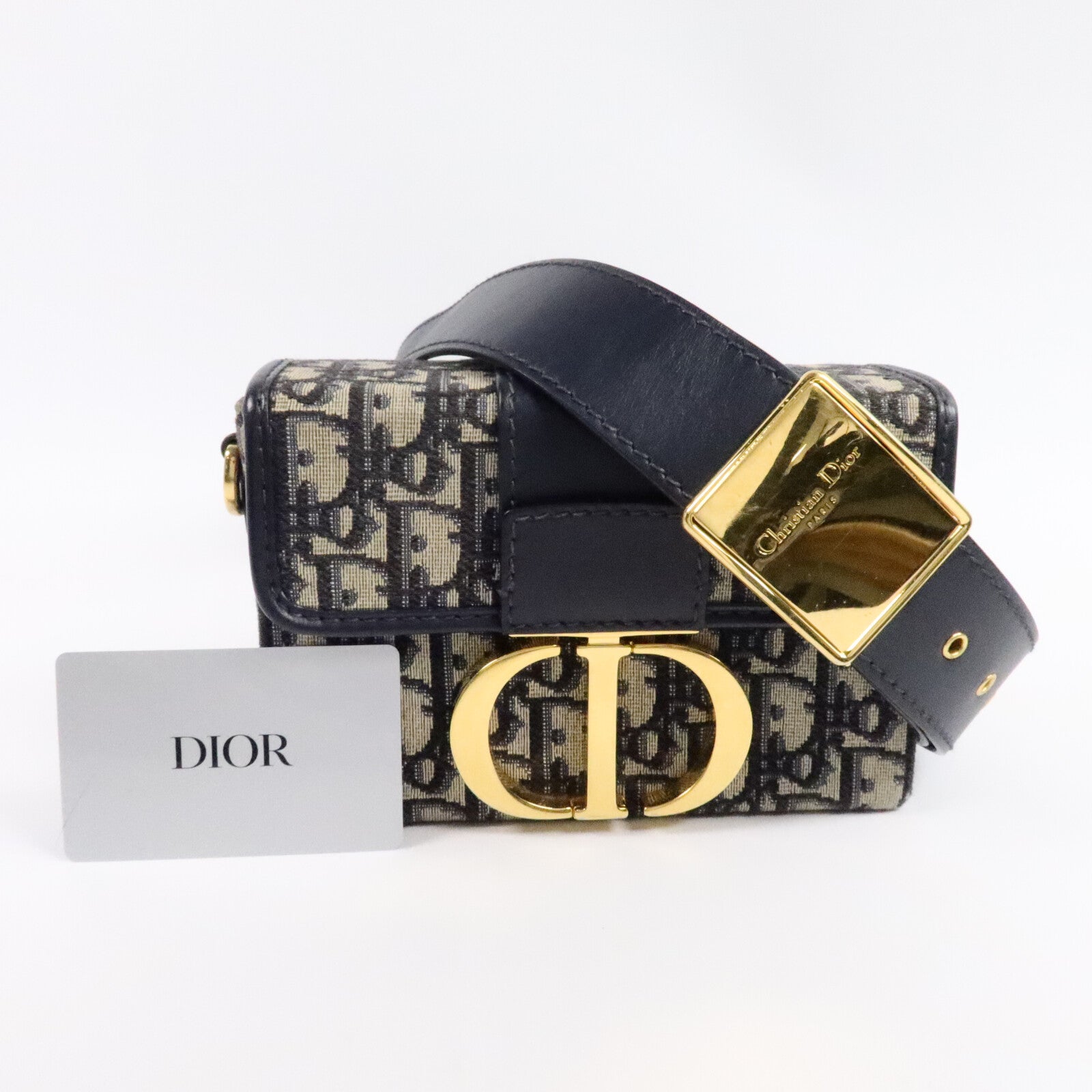 Dior 帆布30 Montaigne Box肩背袋