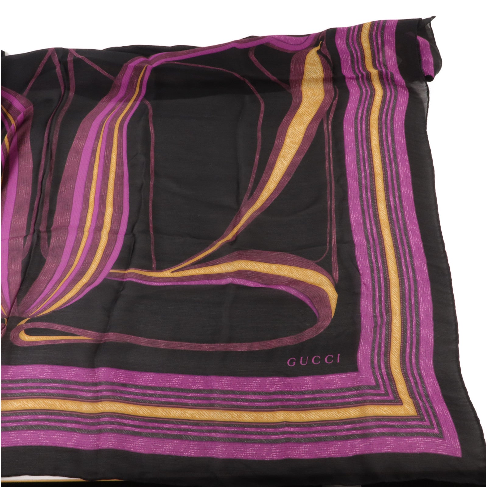 GUCCI 【激減優惠】絲質Scarf 100x100絲巾
