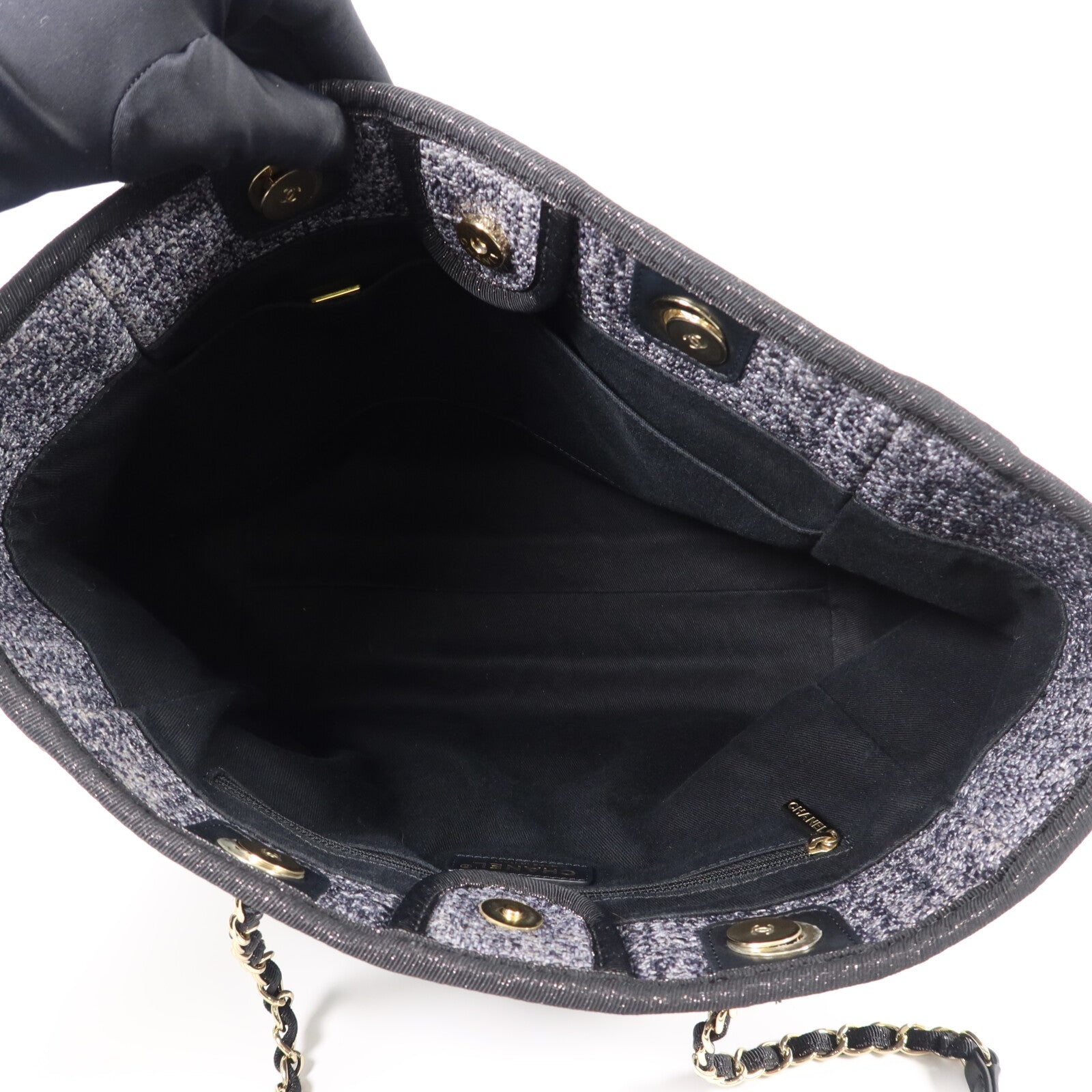 CHANEL 帆布Deauville Tote Bag手挽袋