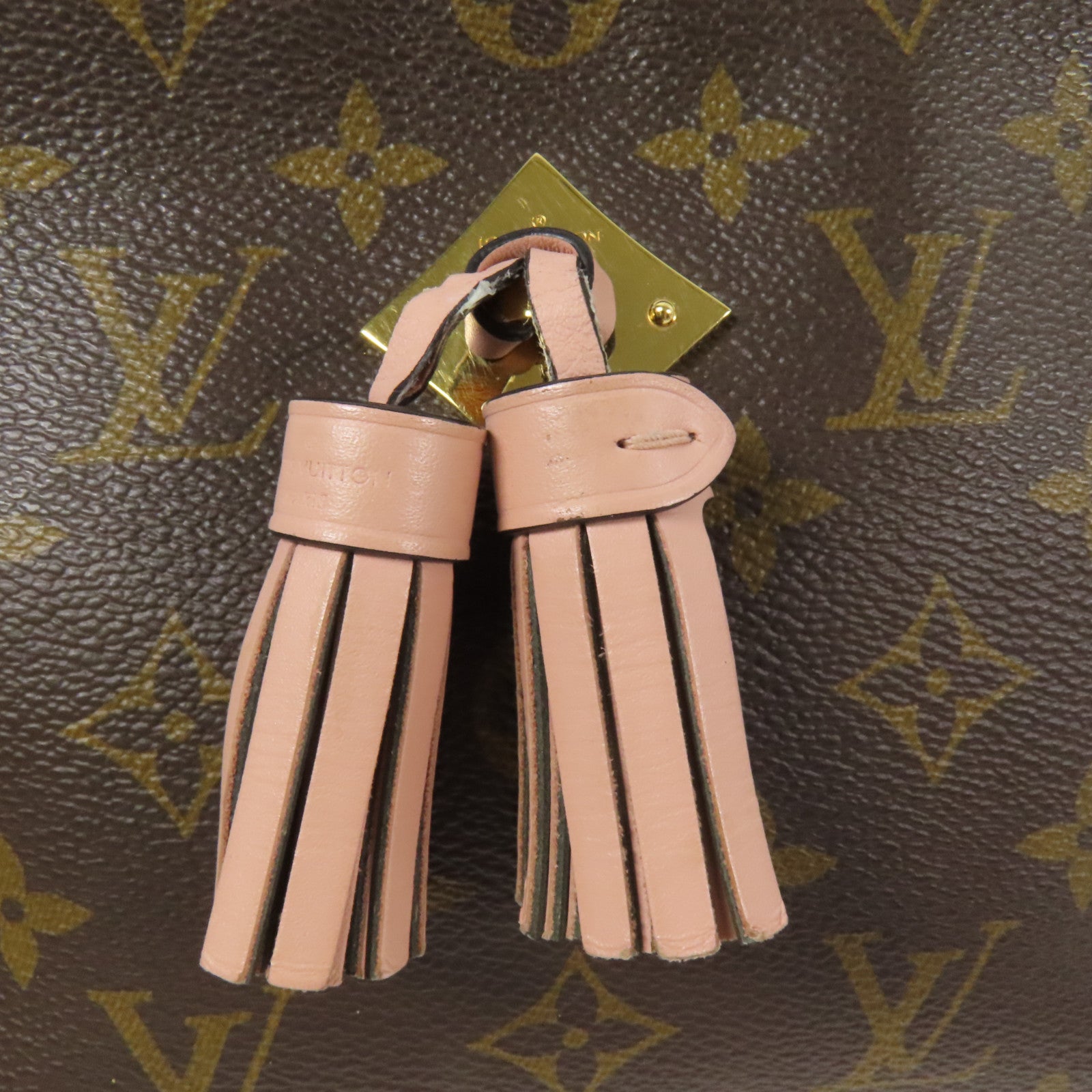 LOUIS VUITTON Monogram Saintonge金扣手挽肩背兩用袋