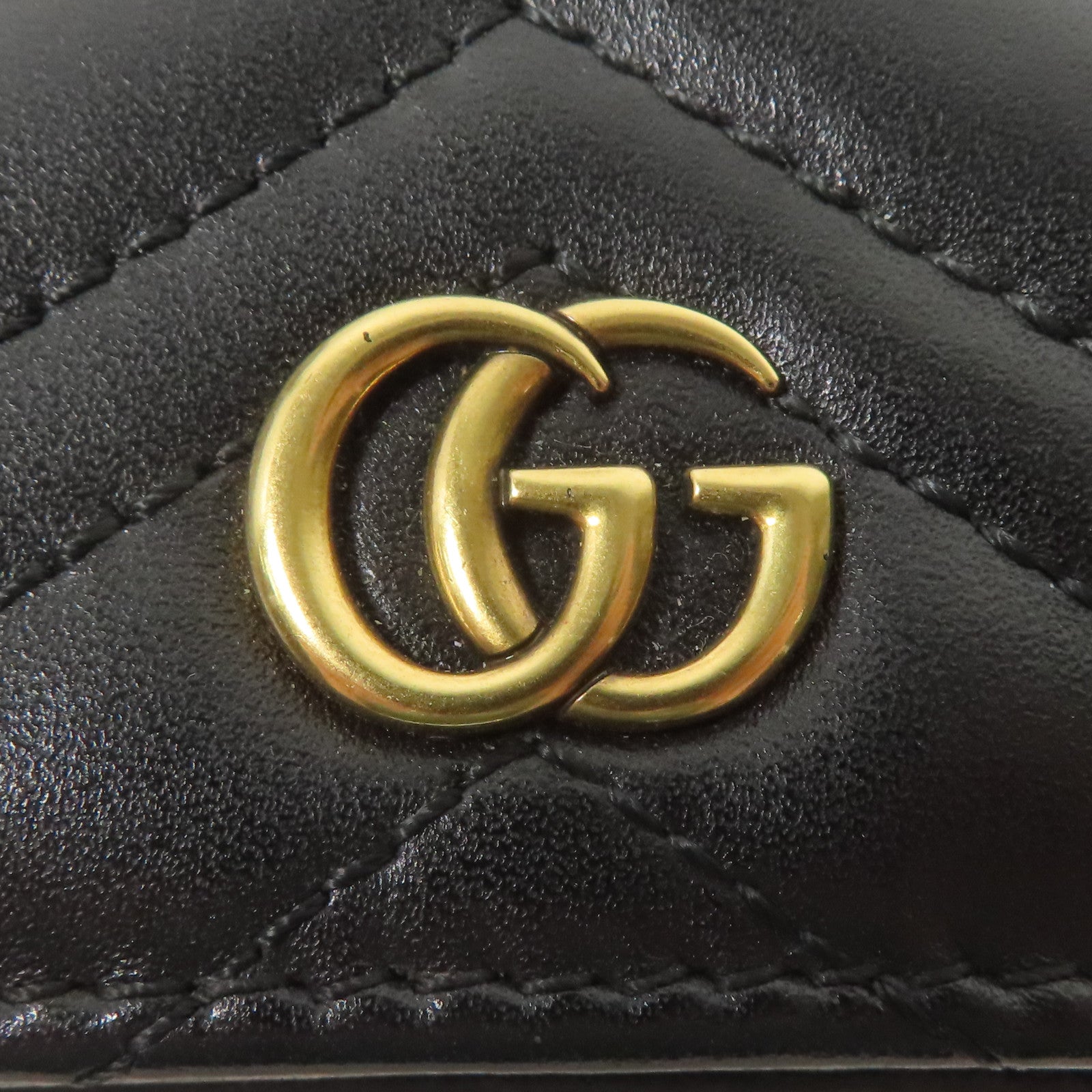 GUCCI 牛皮皮革Wallet金扣錢包