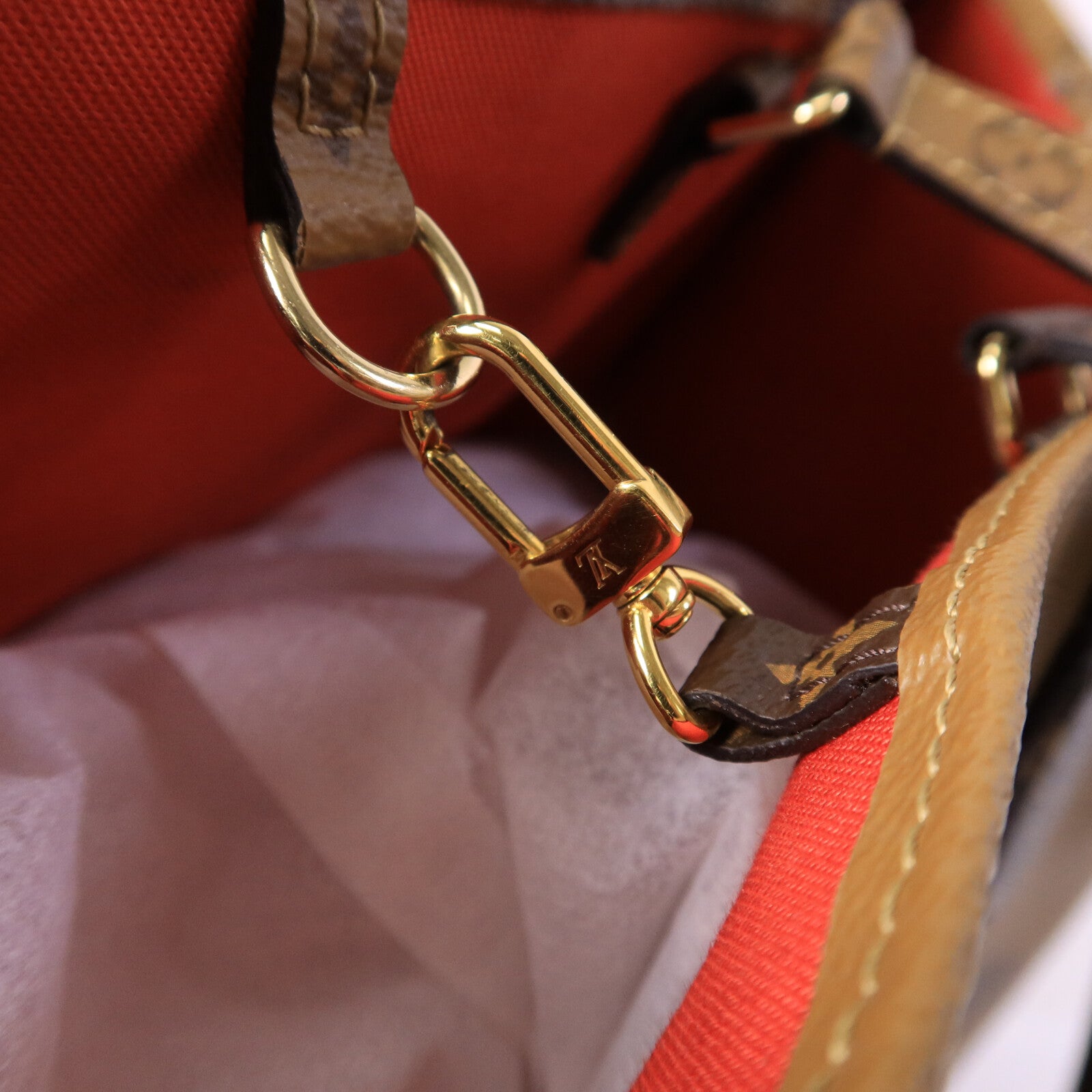 LOUIS VUITTON Monogram Giant OnTheGo GM金扣手挽肩背兩用袋