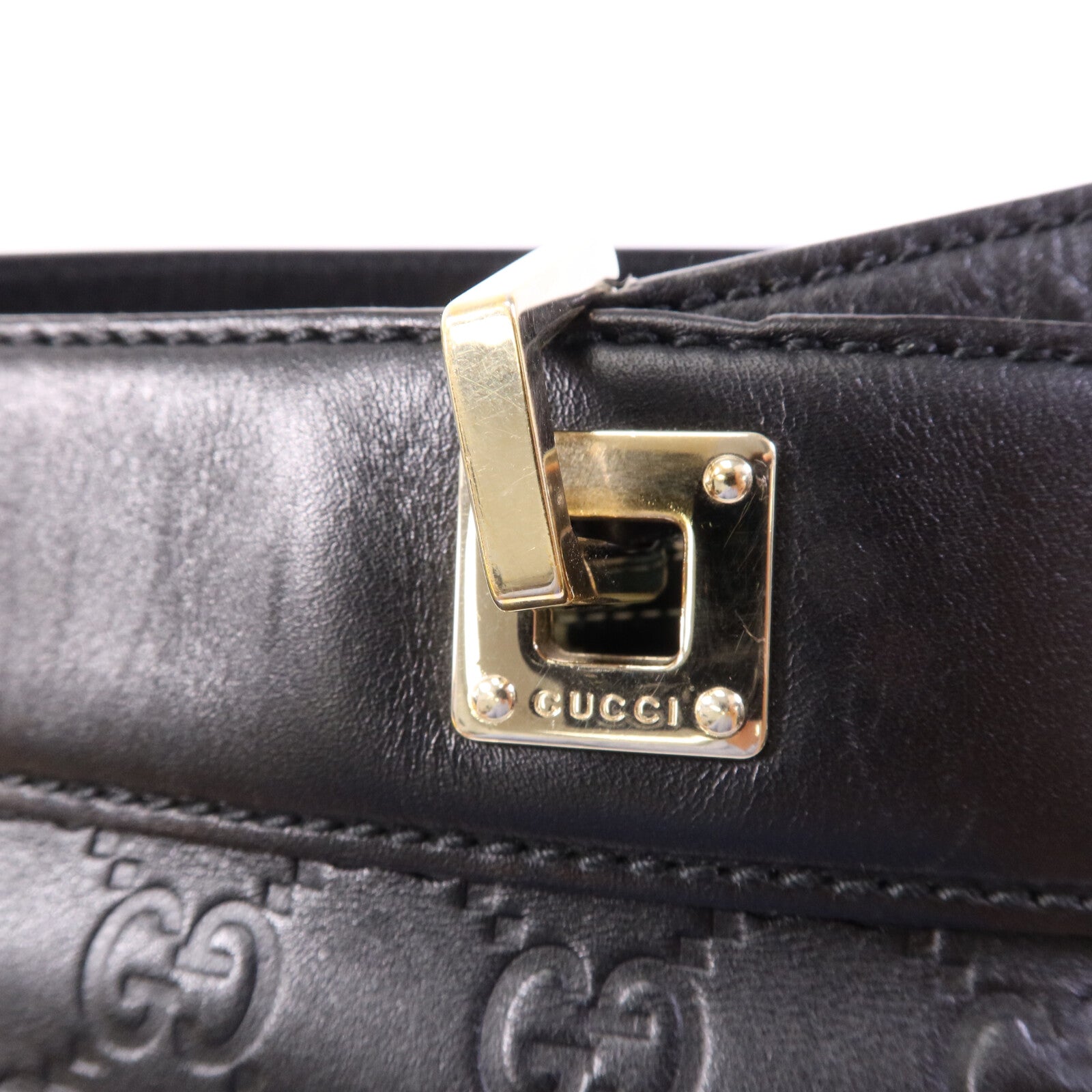 GUCCI 牛皮皮革Cuccissima Horsebit金扣肩背袋