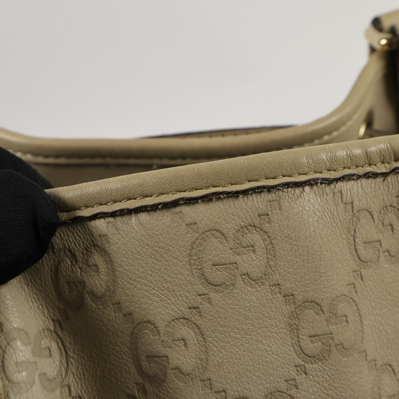 GUCCI 牛皮皮革Guccissima Braided Peggy Tote肩背袋
