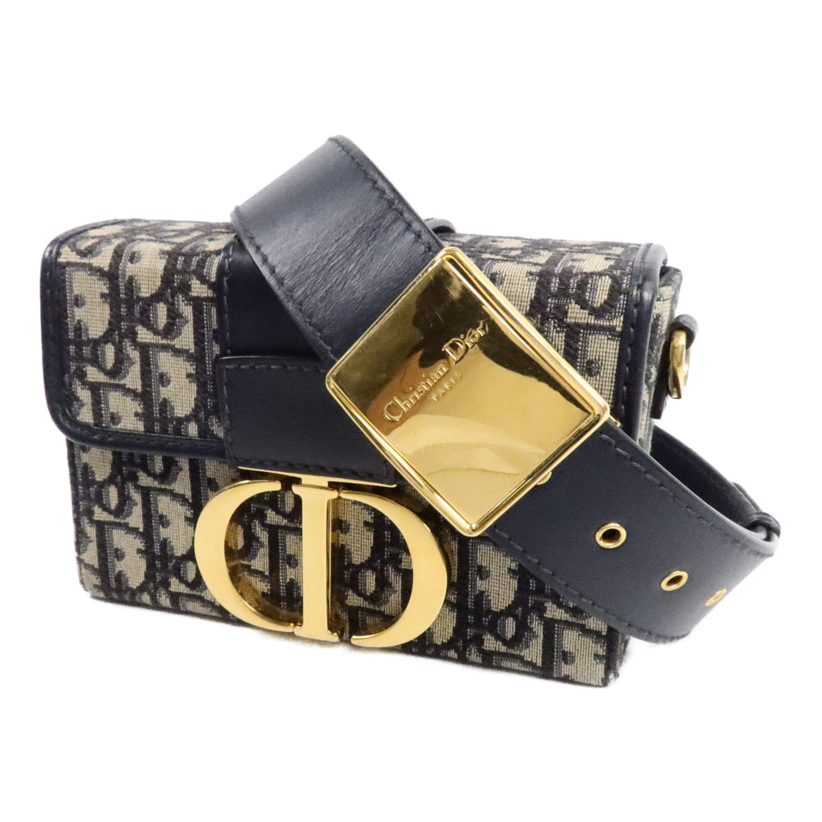 Dior 帆布30 Montaigne Box肩背袋