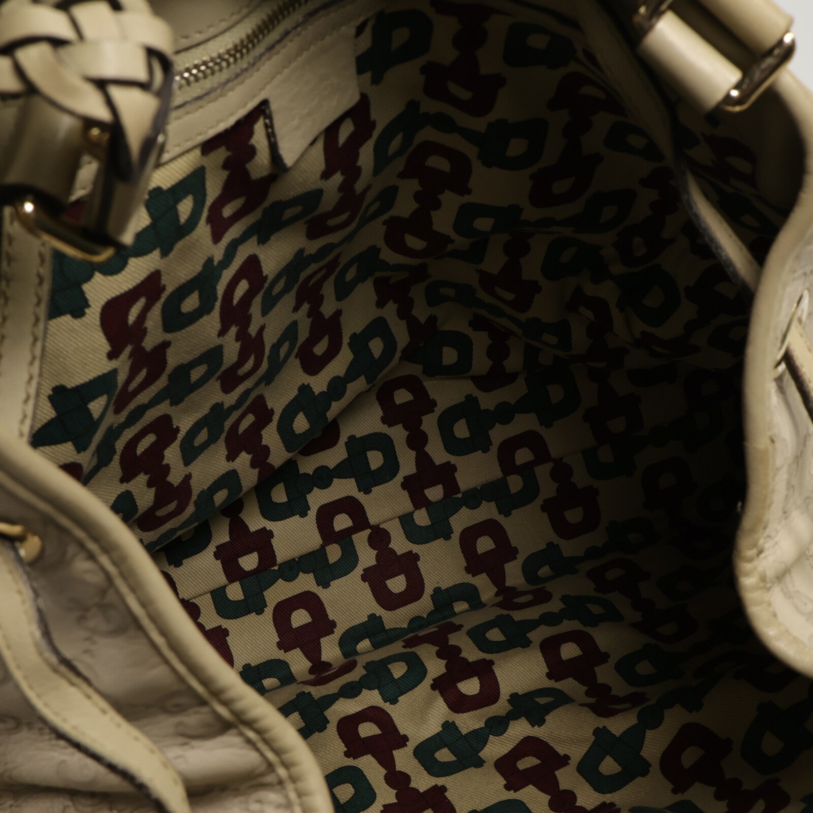 GUCCI 牛皮皮革Guccissima Braided Peggy Tote肩背袋