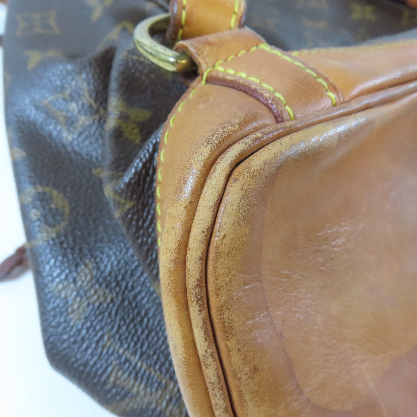 LOUIS VUITTON 【激減優惠】Monogram Montsouris MM金扣背包啡色
