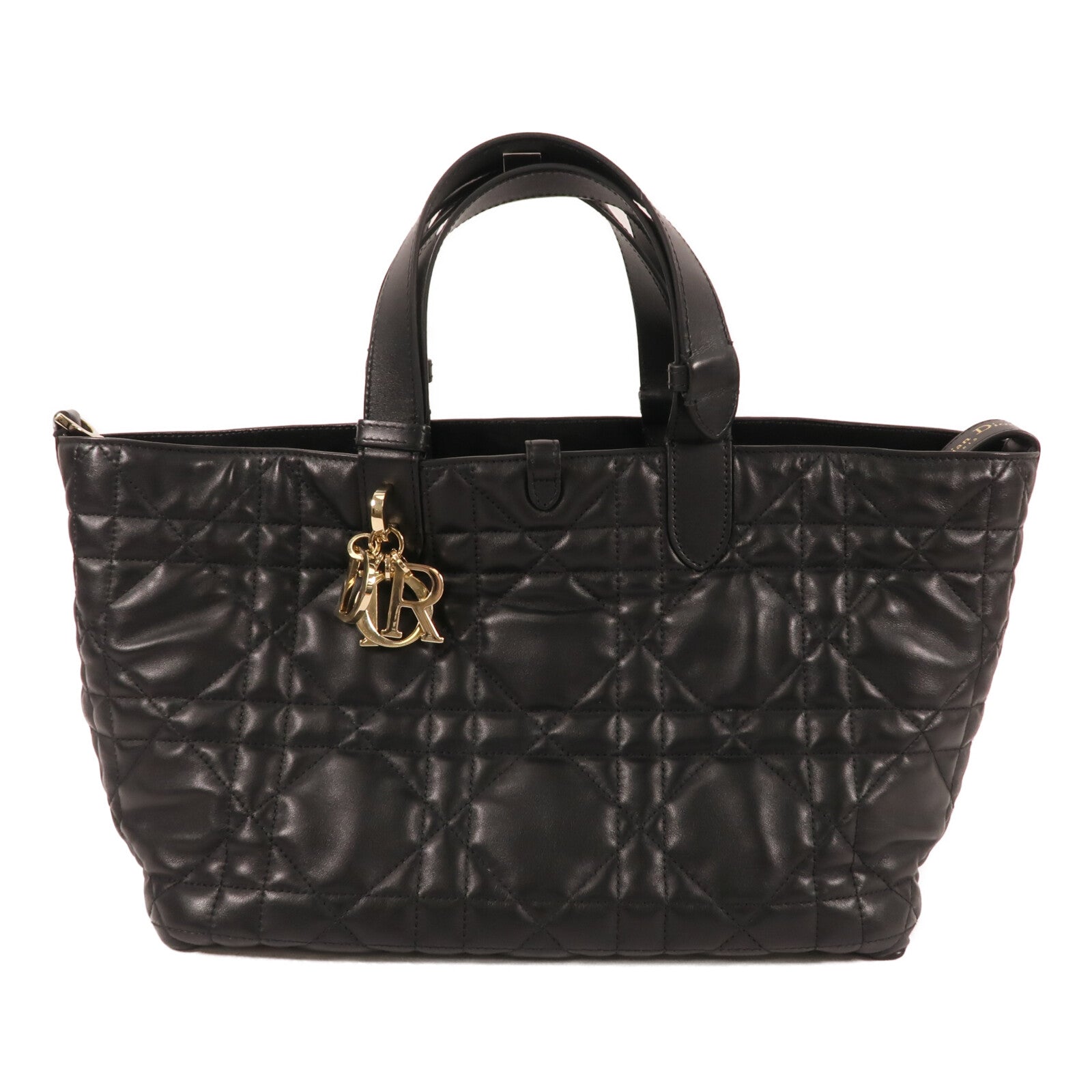 Dior 羊皮皮革Toujours Medium金扣手挽袋