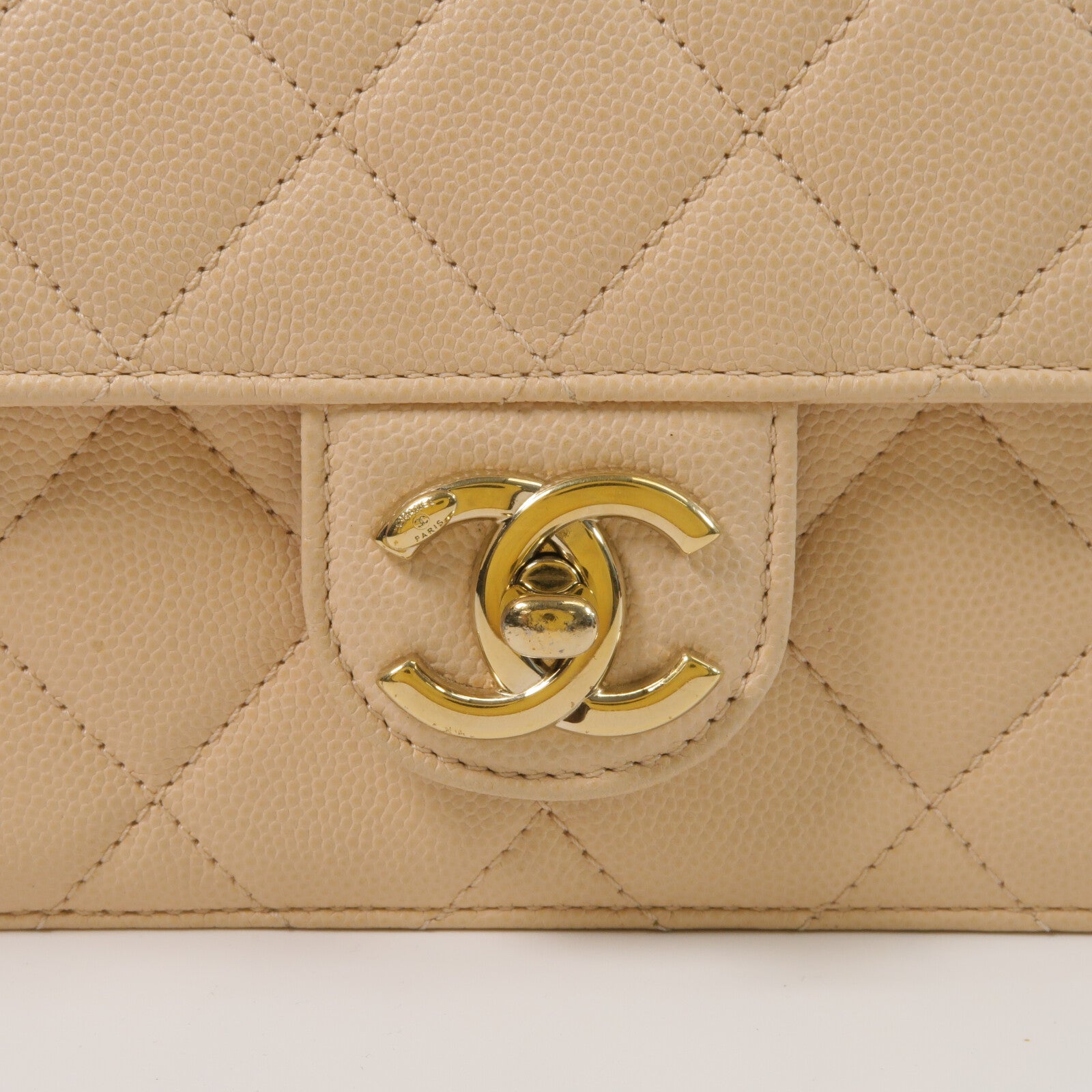 CHANEL 牛皮皮革Mini Flap Bag鏈帶肩背袋
