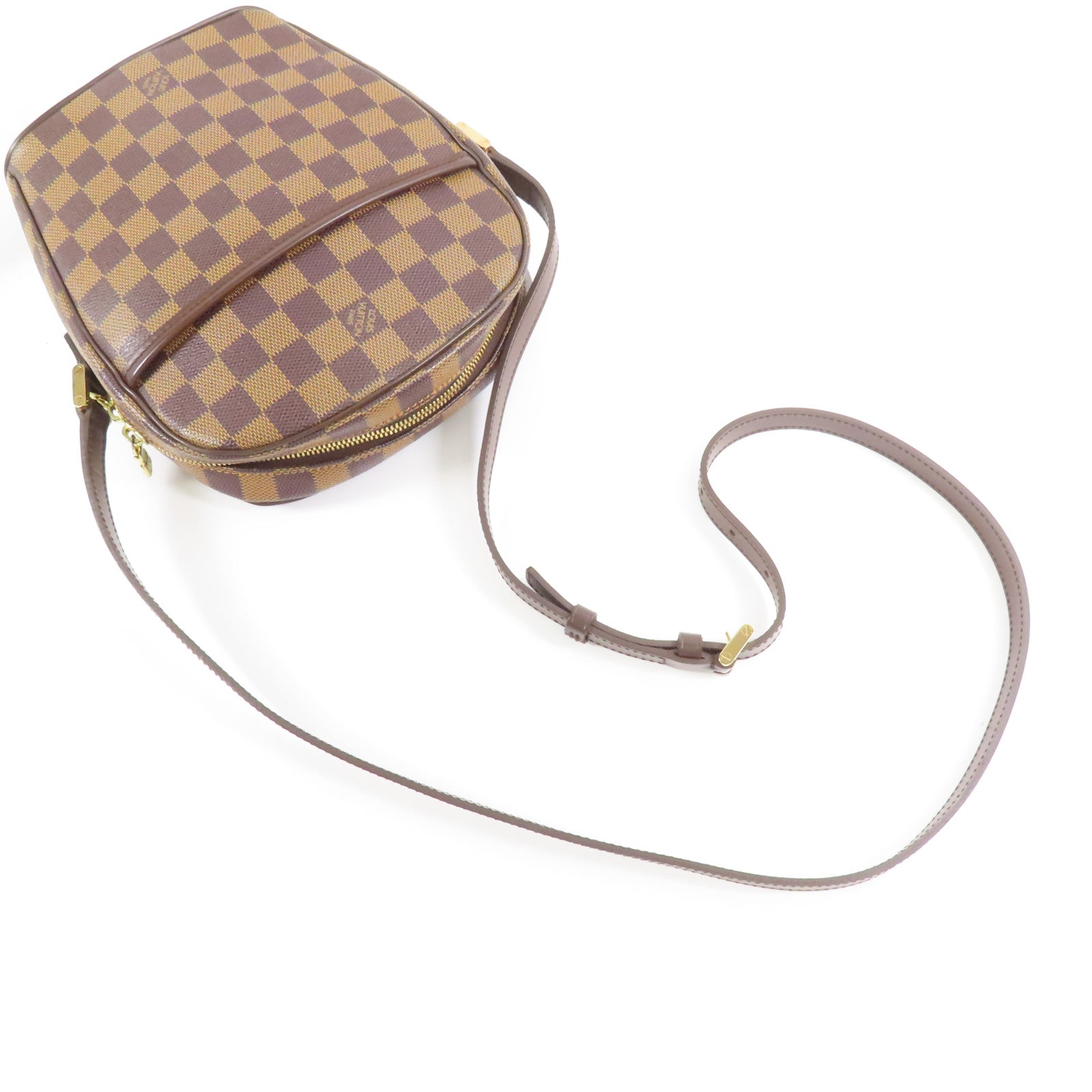 LOUIS VUITTON Damier Ipanema PM金扣肩背袋
